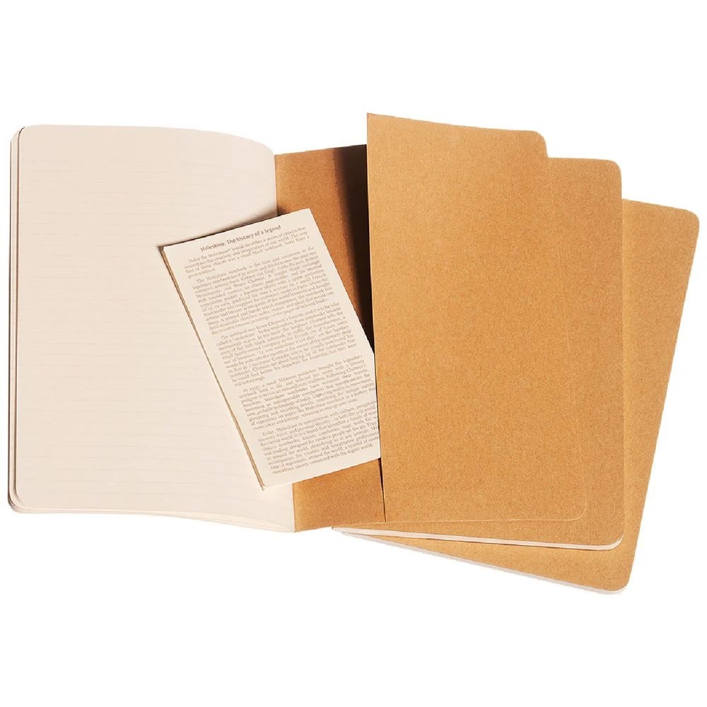 4 Moleskine Cahier Ruled Notebooks Large Kraft 3 Pack, 4 of 5