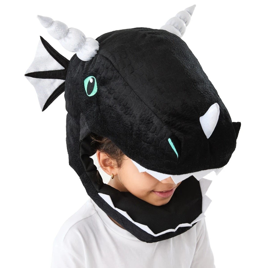 2 Plush Head Mask - Dragon, Ages 4+, 2 of 5