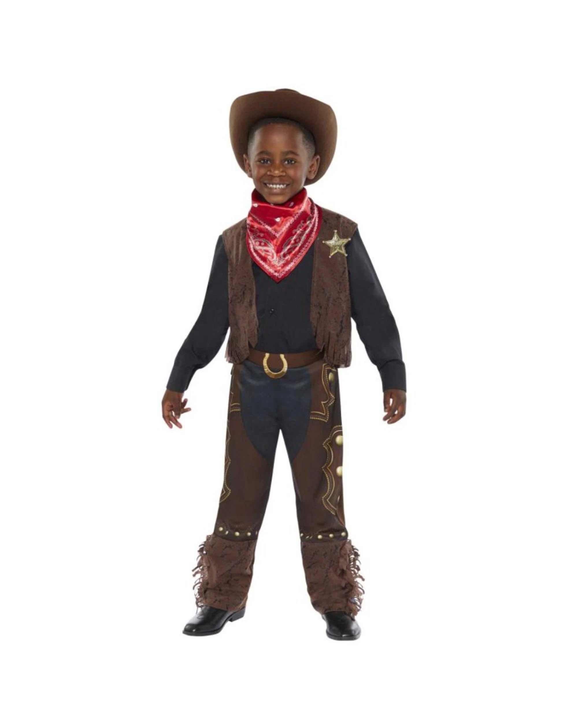 1 Western Cowboy Kids Costume Size 4-6 Years, 1 of 4