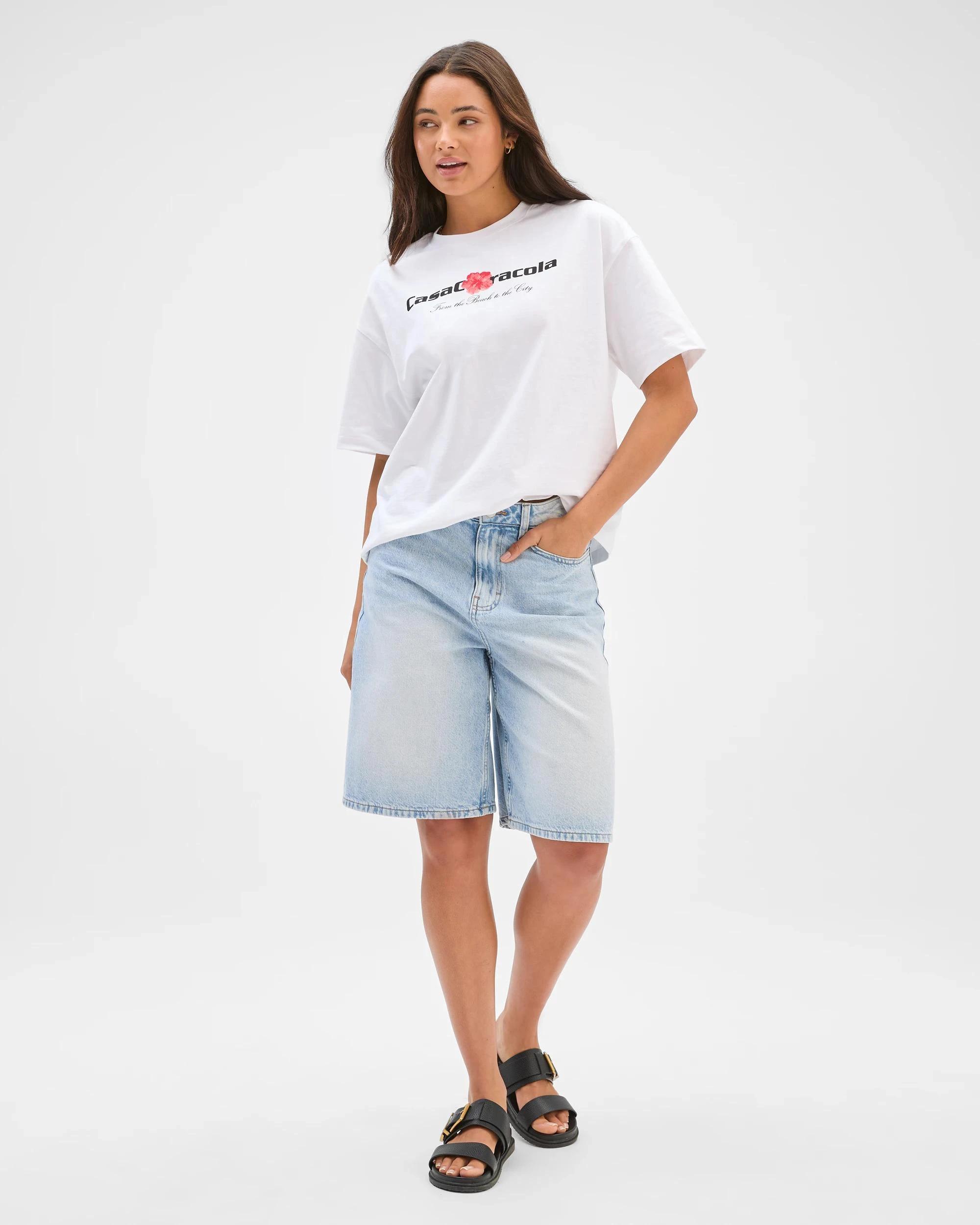 6 Lily Loves Australian Cotton Oversized Printed T-Shirt CASA CARACOLA, 6 of 7