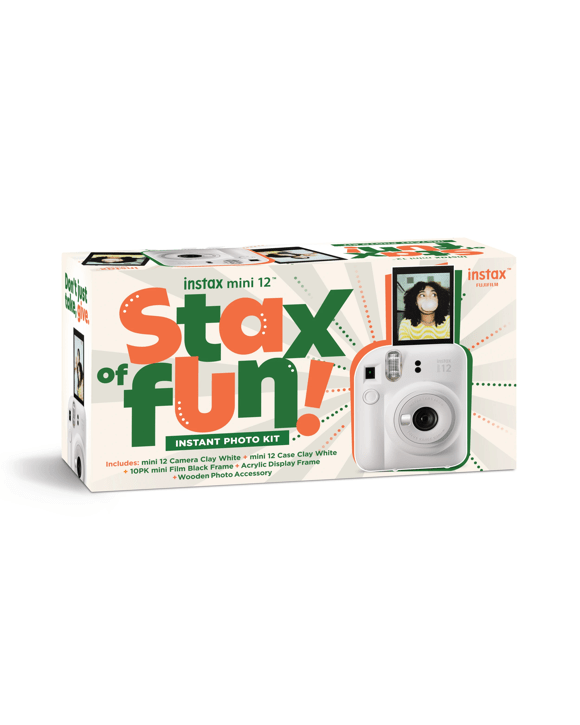 Instax Mini 12 Bundle - Clay White