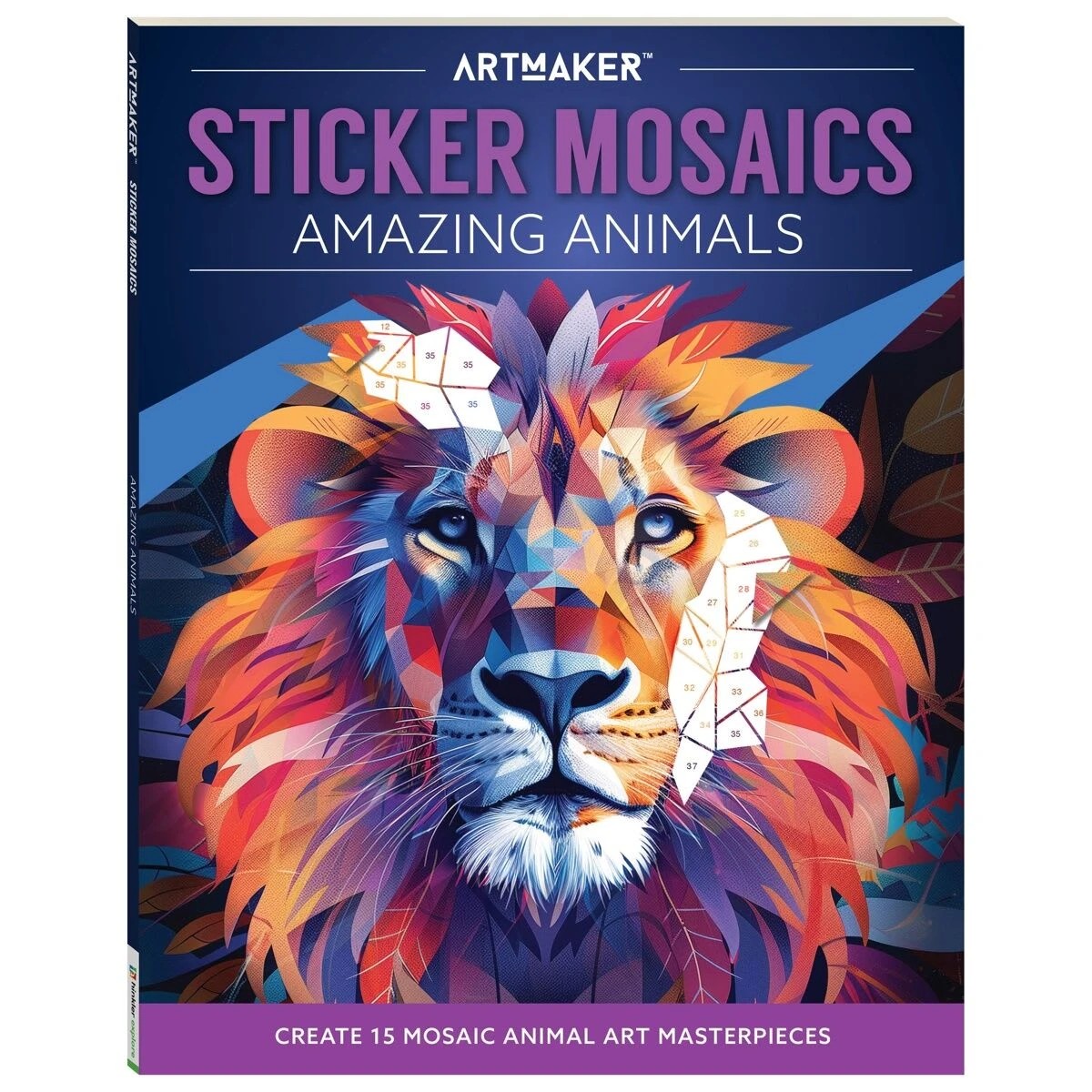 1 Art Maker Sticker Mosaics: Amazing Animals - Book, 1 of 7