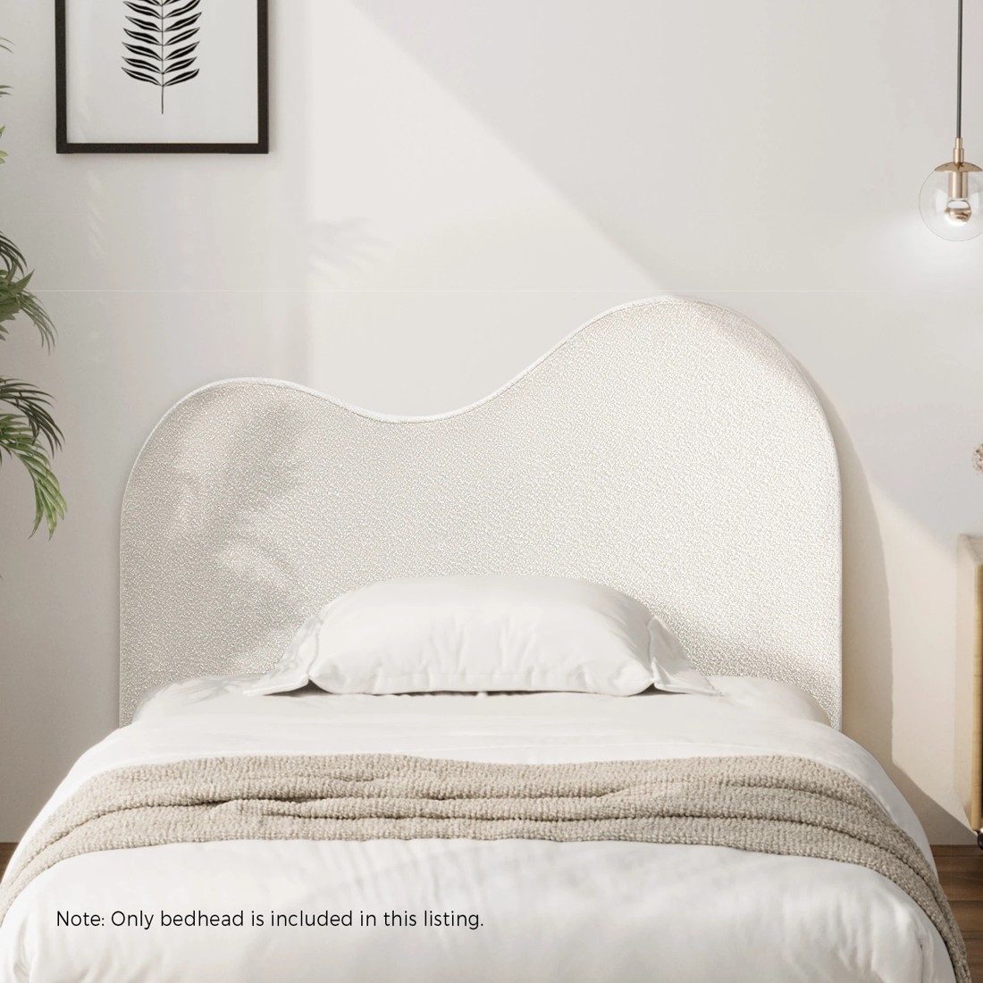 9 Oikiture Bed Head King Single Size Headboard Bedhead
 - White, 9 of 10