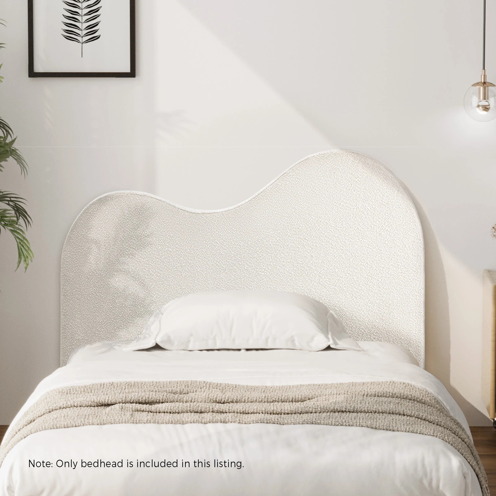 9 Oikiture Bed Head King Single Size Headboard Bedhead
 - White, 9 of 10