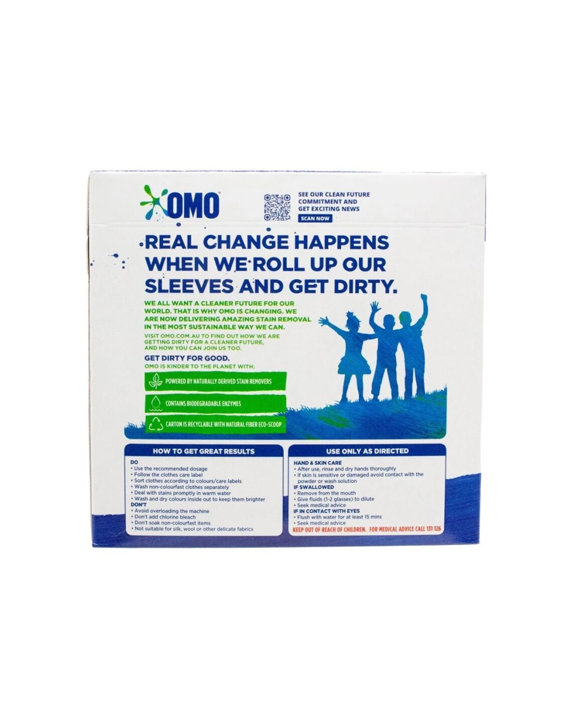 OMO 6PK Laundry Powder Detergent For All Machine Types Removes Stains ...
