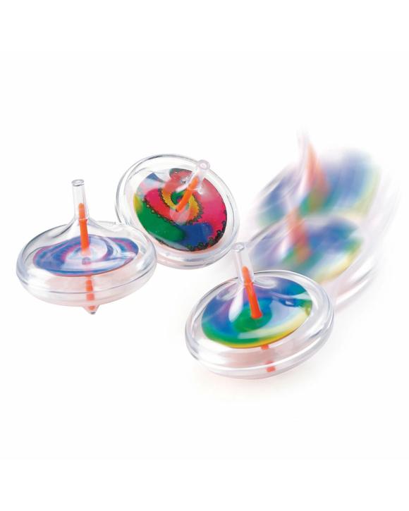Partyrama Colourful Spinning Tops Pack of 12