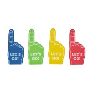 4 Piece Foam Finger Favours