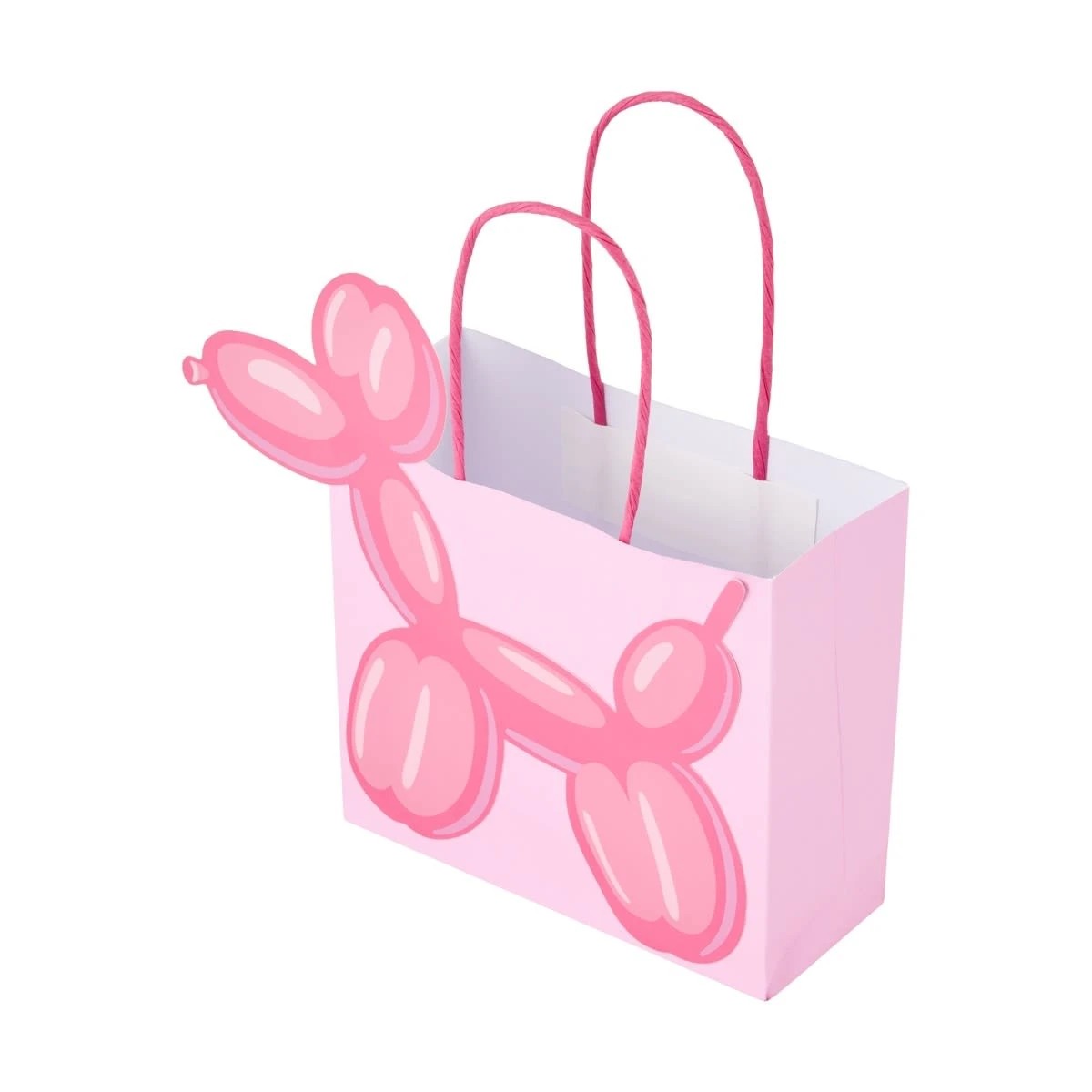 3 8 Piece Balloon Dog Shaped Loot Bags, 3 of 5