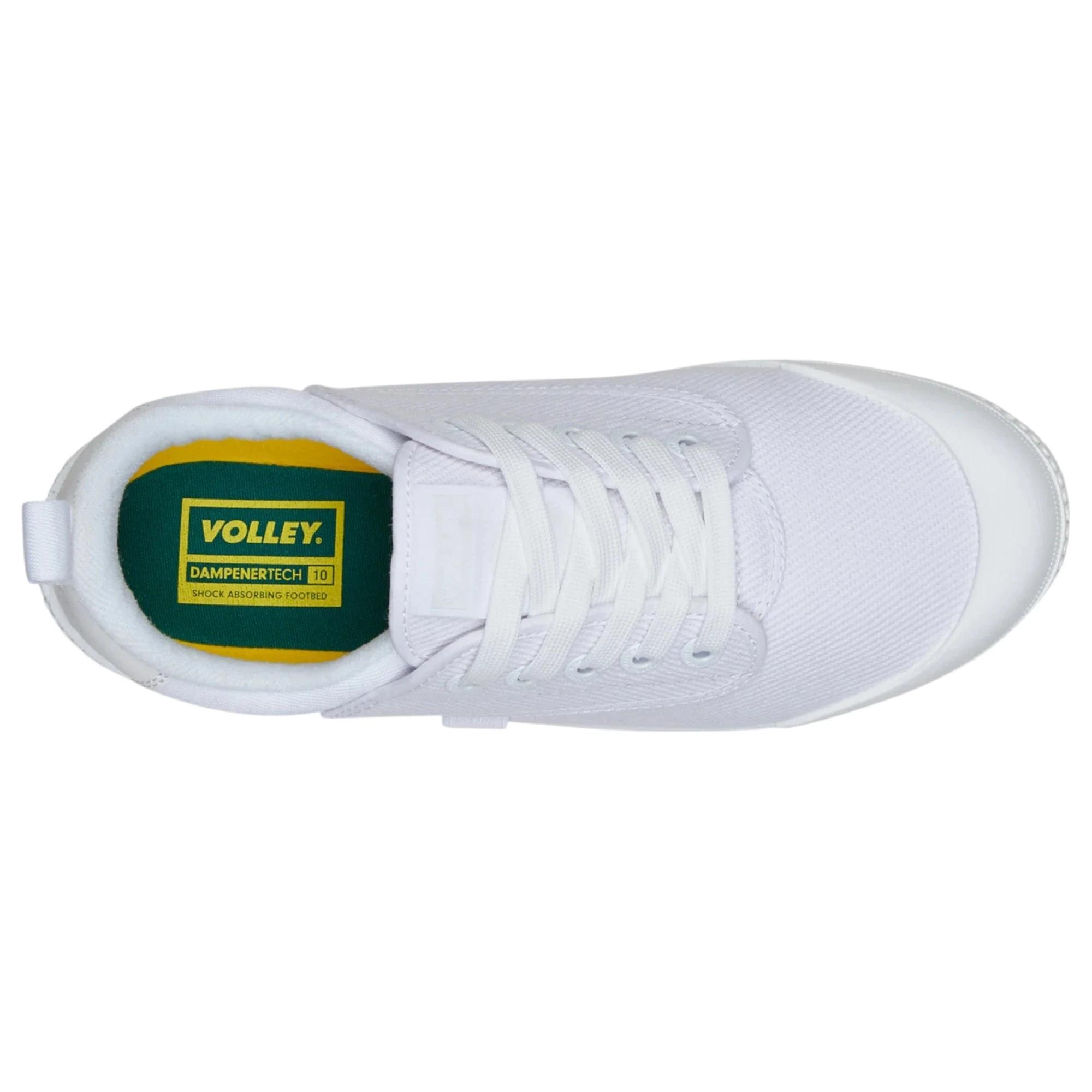5 Volley Unisex Heritage Low Mens Womens Casual Shoes White/White WHITE/WHITE, 5 of 6