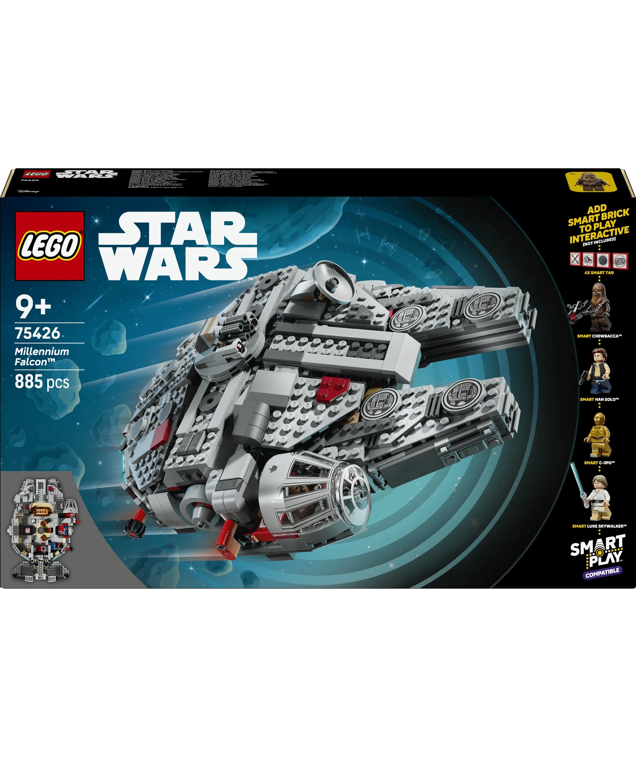 1 LEGO Star Wars SMART Play: Millennium Falcon 75426, 1 of 10