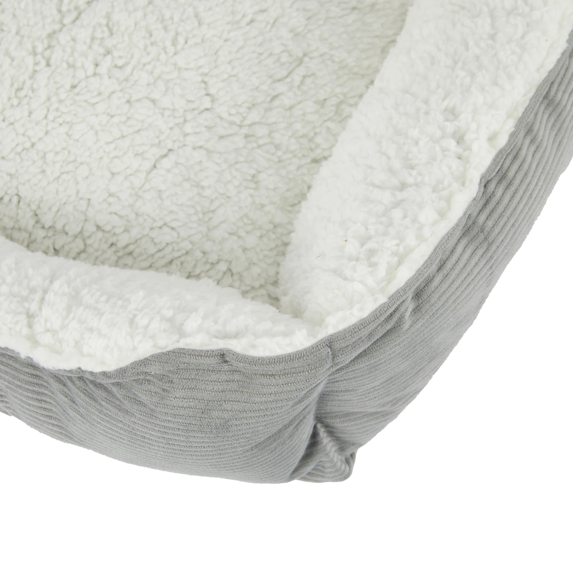 5 Pet Bed Lounge Corduroy - Medium, Grey, 5 of 8