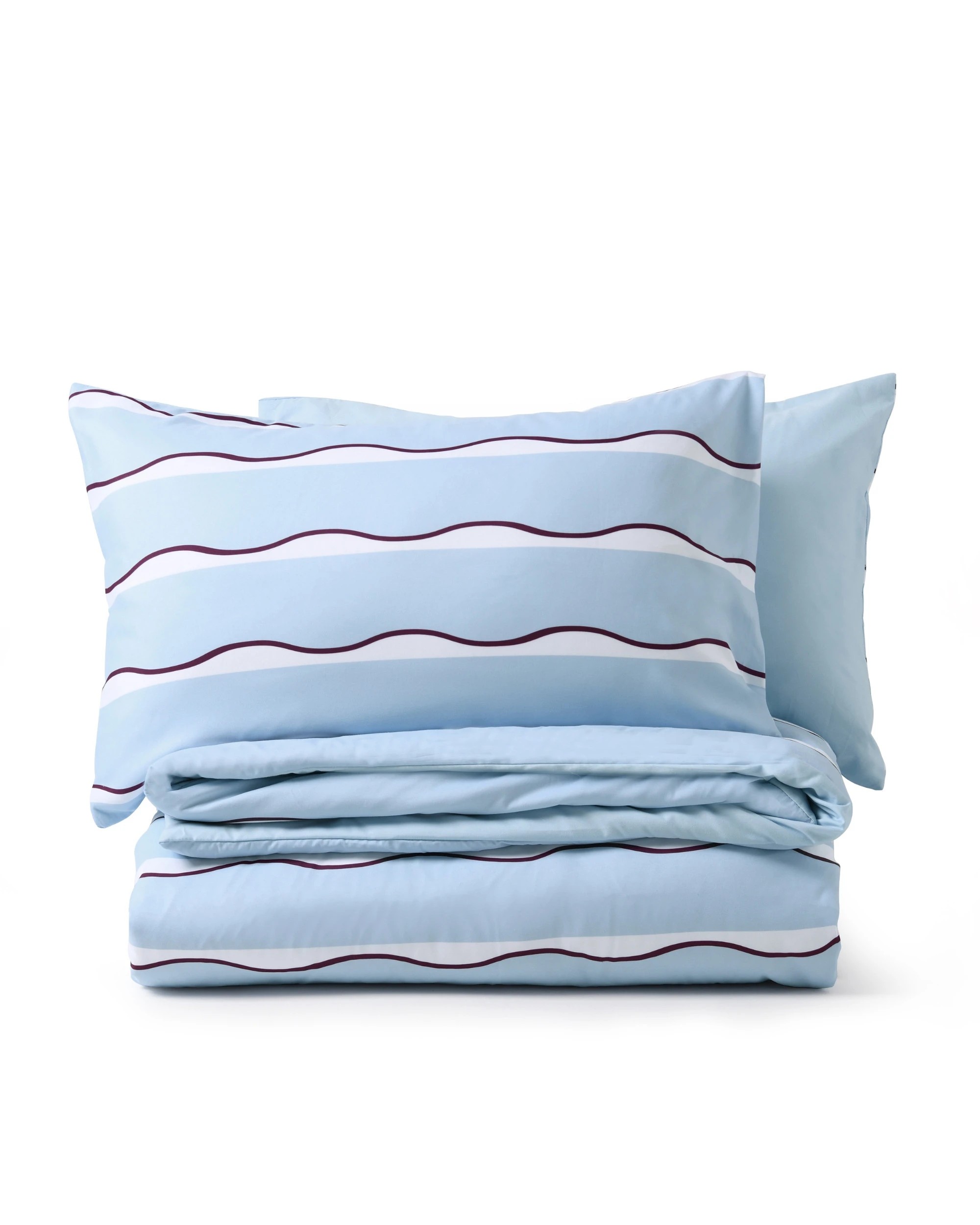 4 Dreamaker Noa Quilt Cover Set - Single Bed - Sky/Cherry, 4 of 5