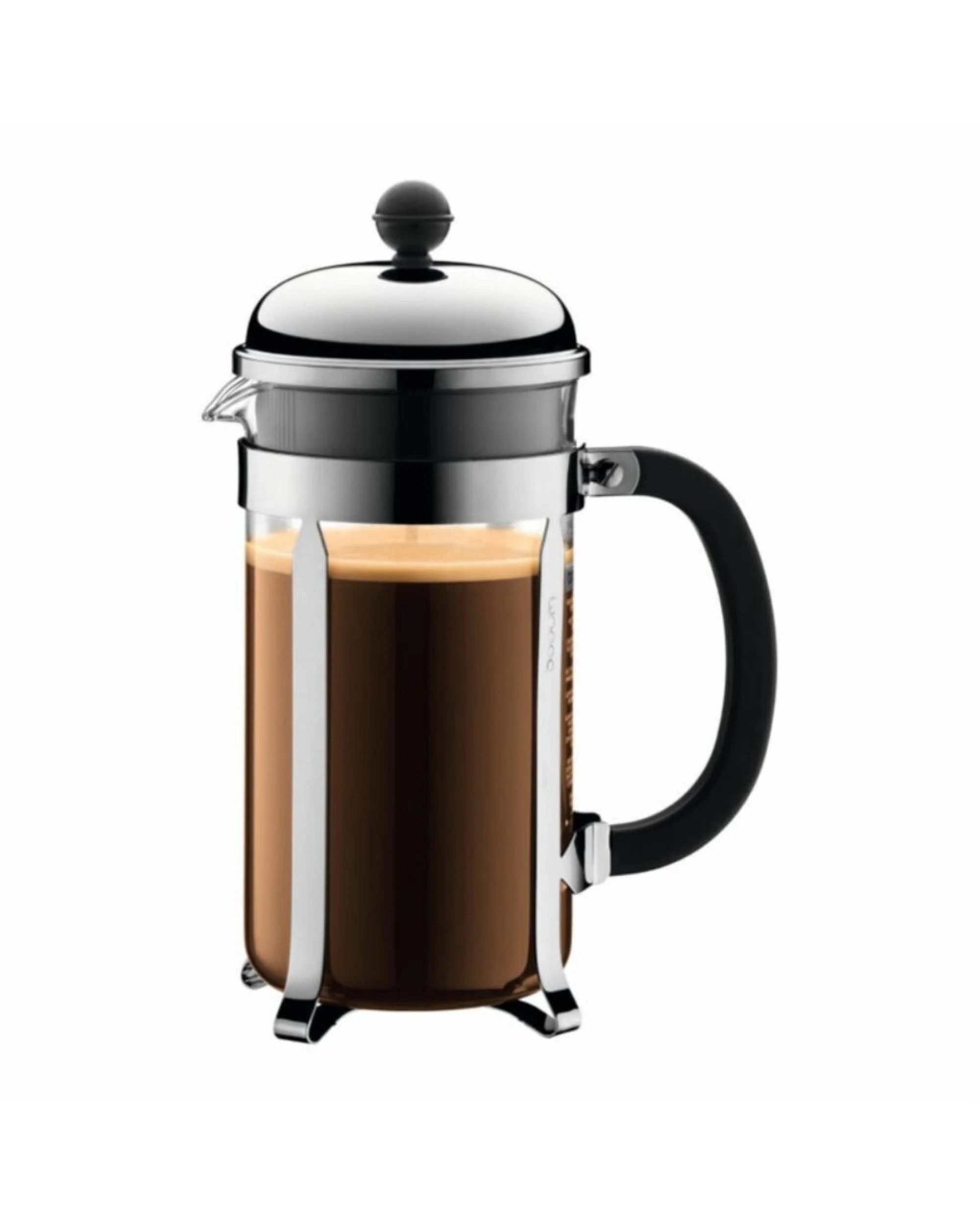 1 Bodum Chambord French Press, 1.0L - 8 Cup Capacity - Silver, 1 of 4