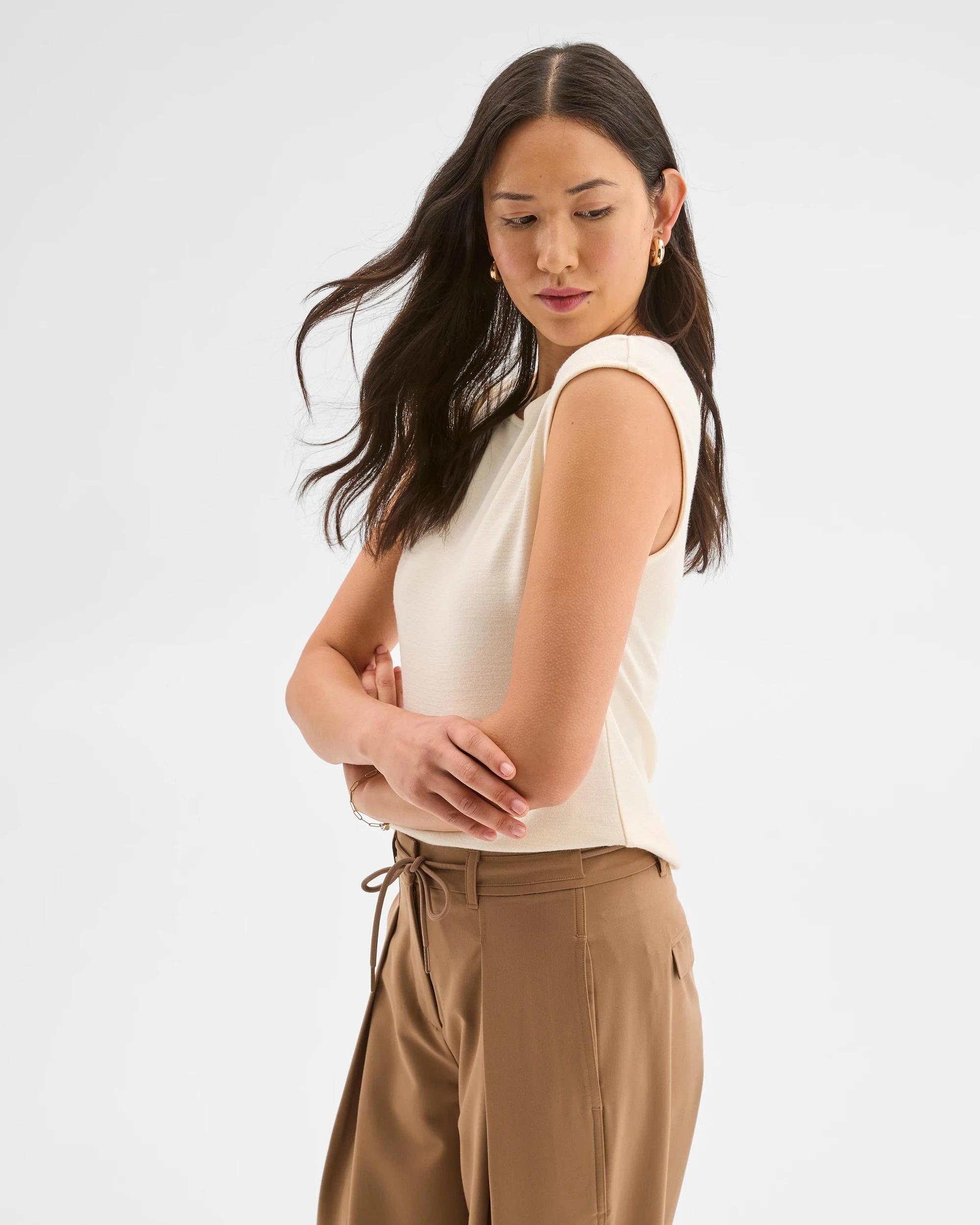 7 Preview Sleeveless Drape Tank Top VANILLA ICE, 7 of 7