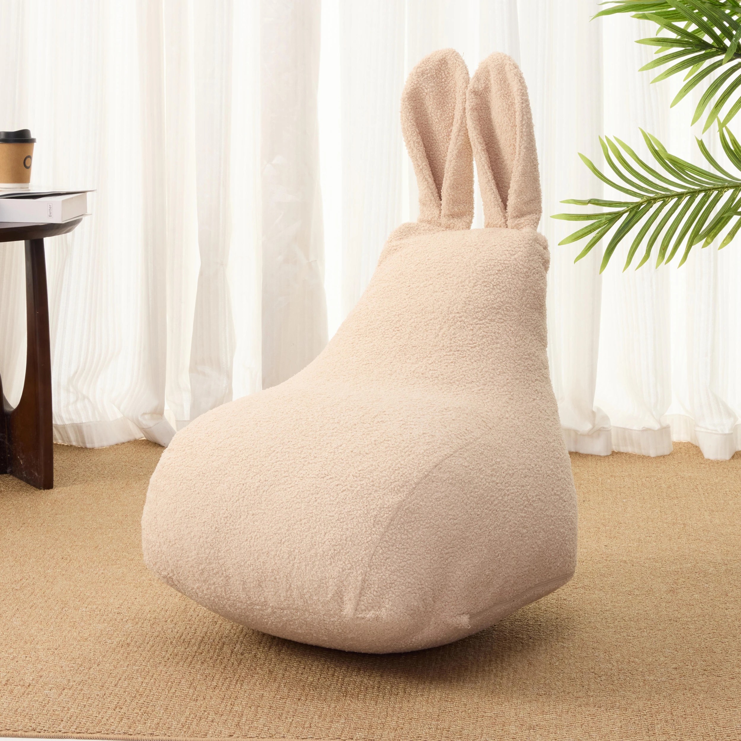 8 IHOMDEC Bean Bag Bunny Fashion Compression Lazy Sofa - Beige, 8 of 10