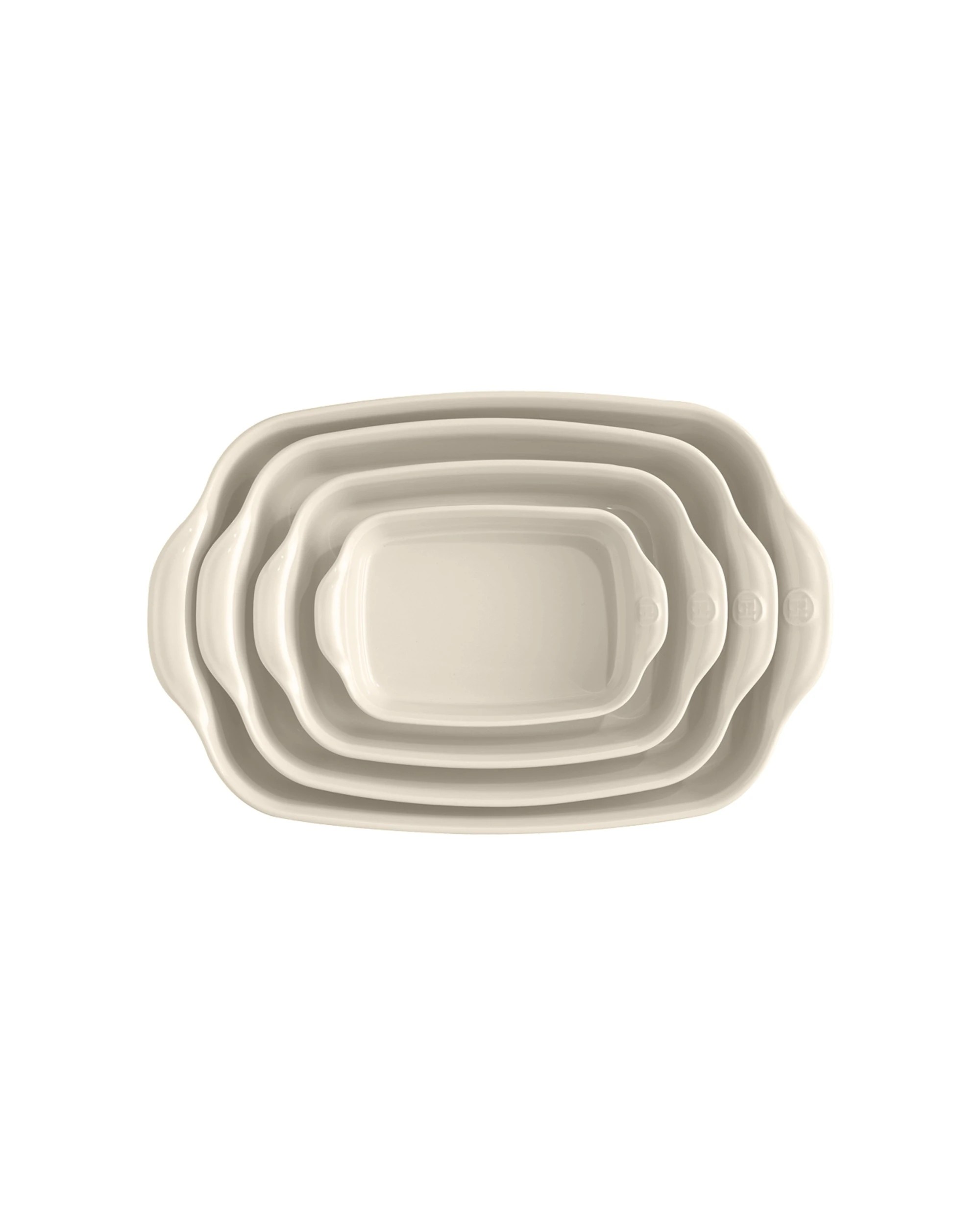 5 Emile Henry Ceramic Oven Baking Dish Small Rectangle Clay 29cm - White, 5 of 6