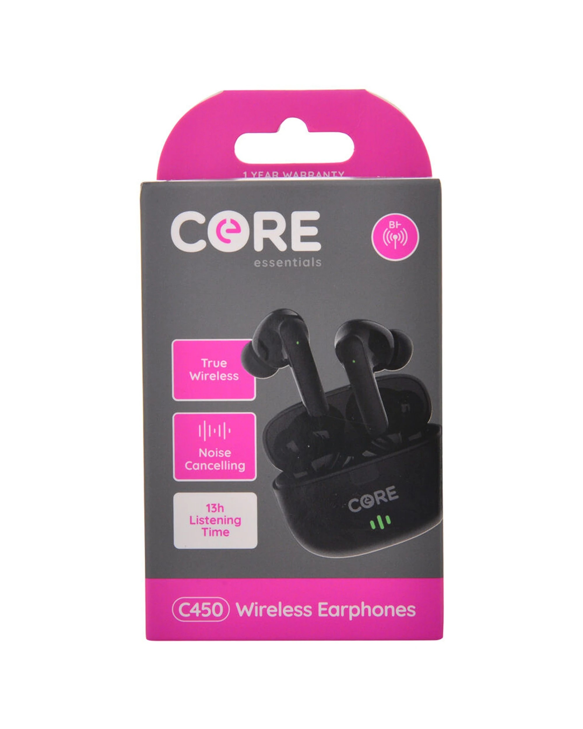 1 CORE Essentials In-Ear Wireless Earphones True Wireless 13 Hour Battery
 - black, 1 of 5