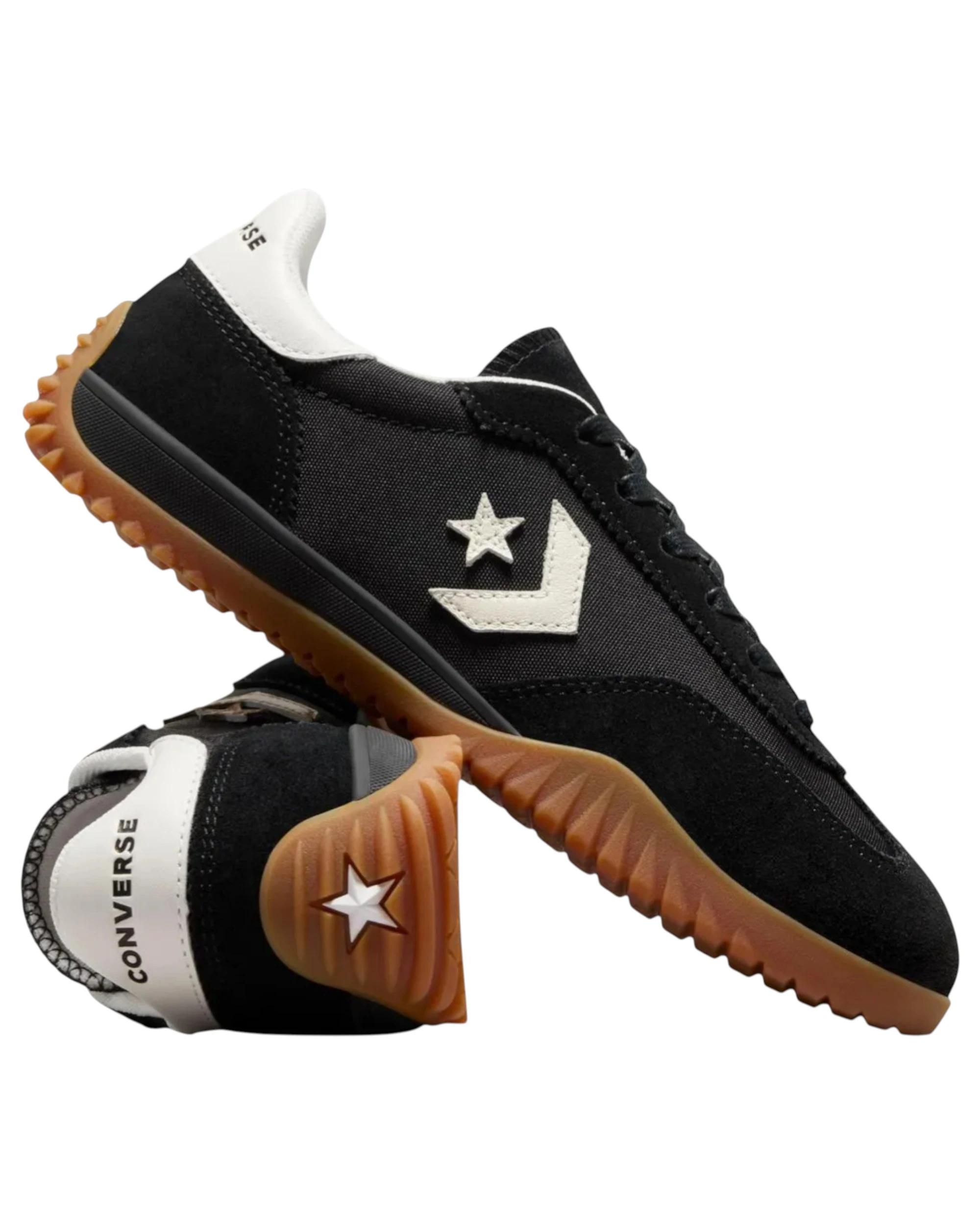 8 Converse Unisex Run Star Trainer Low Top Black Casual Shoes BLACK/EGRET/HONEY, 8 of 9