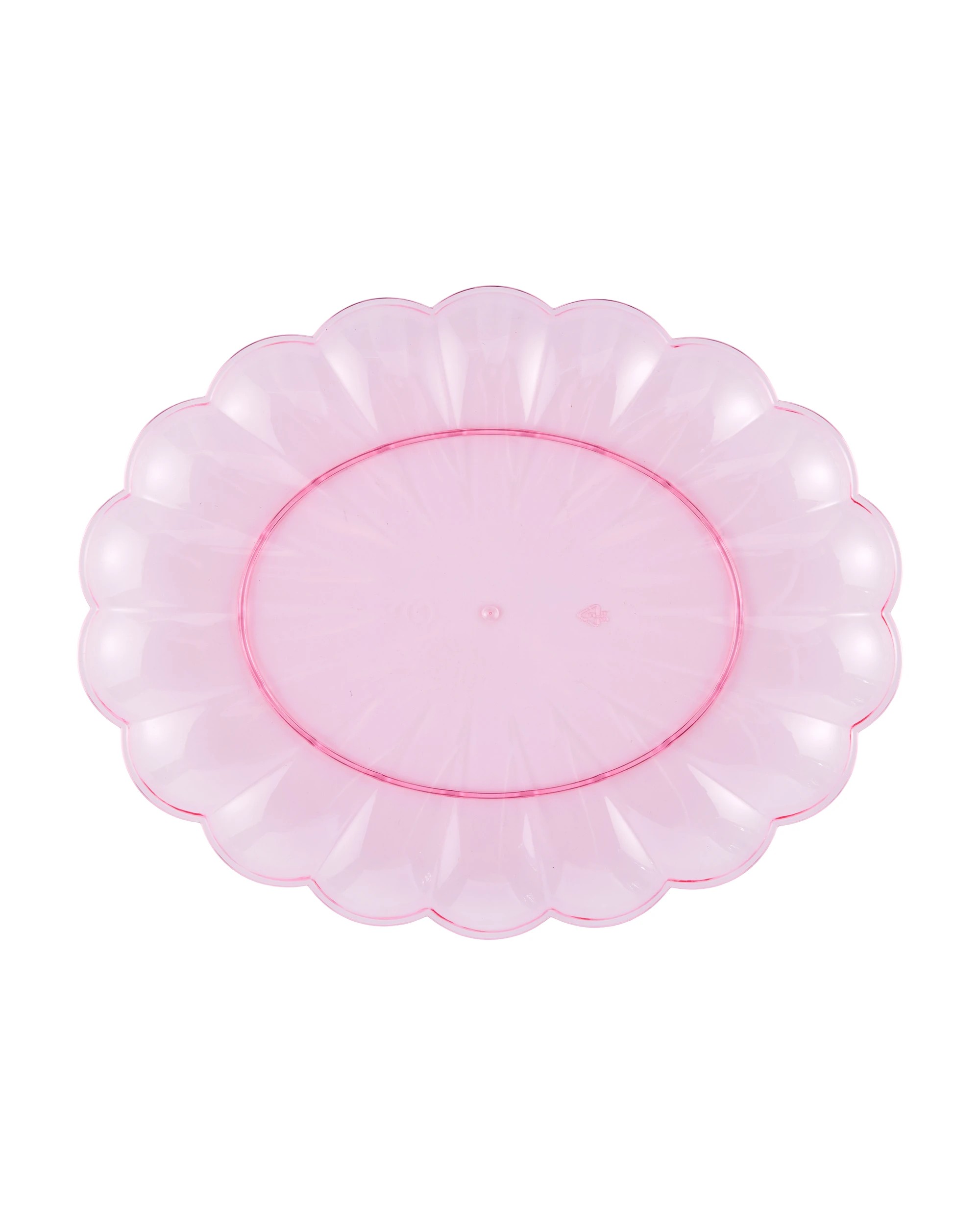 3 Pink Tinted Oval Platter, 3 of 4