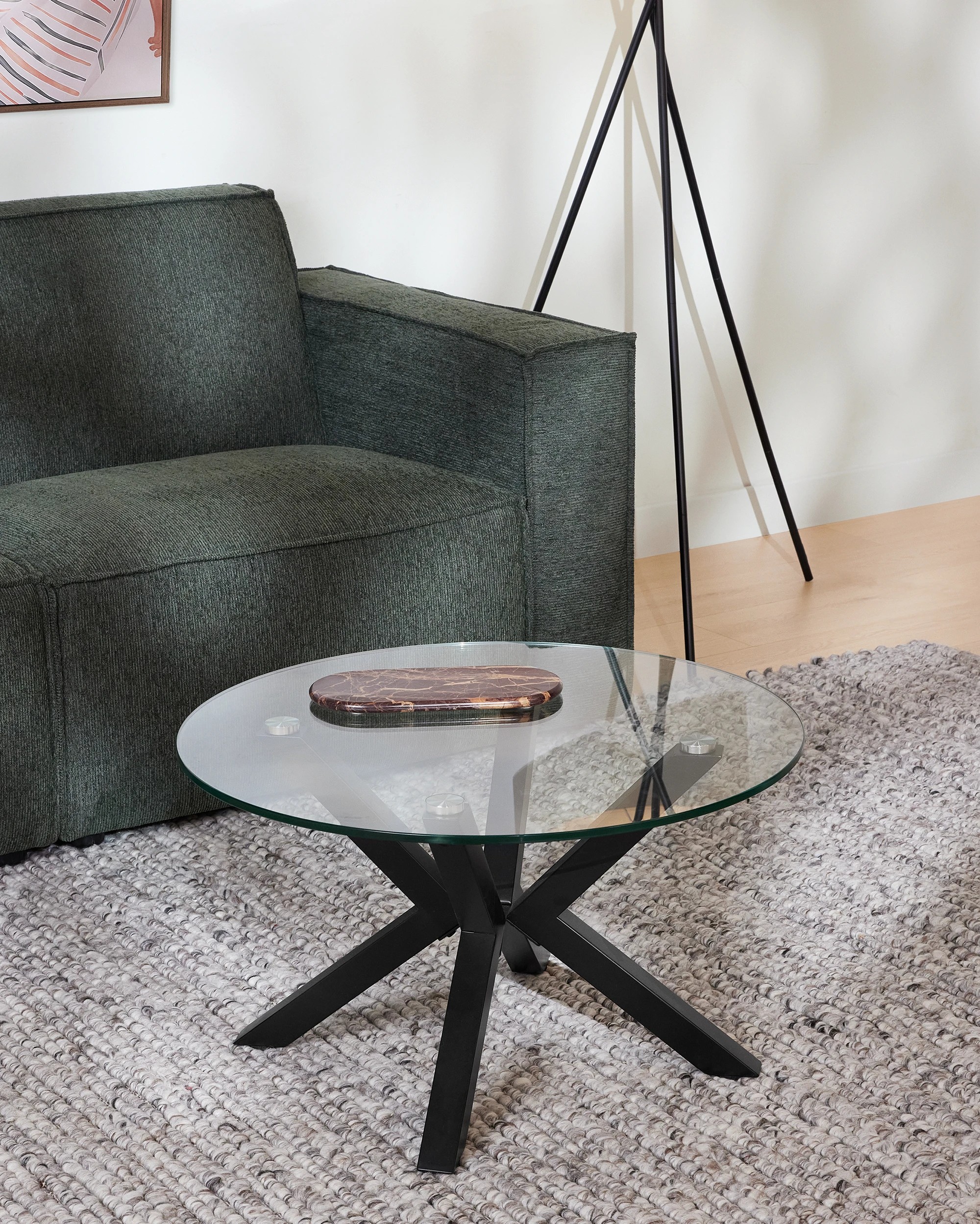 1 Lennox Glass Coffee Table, 1 of 7