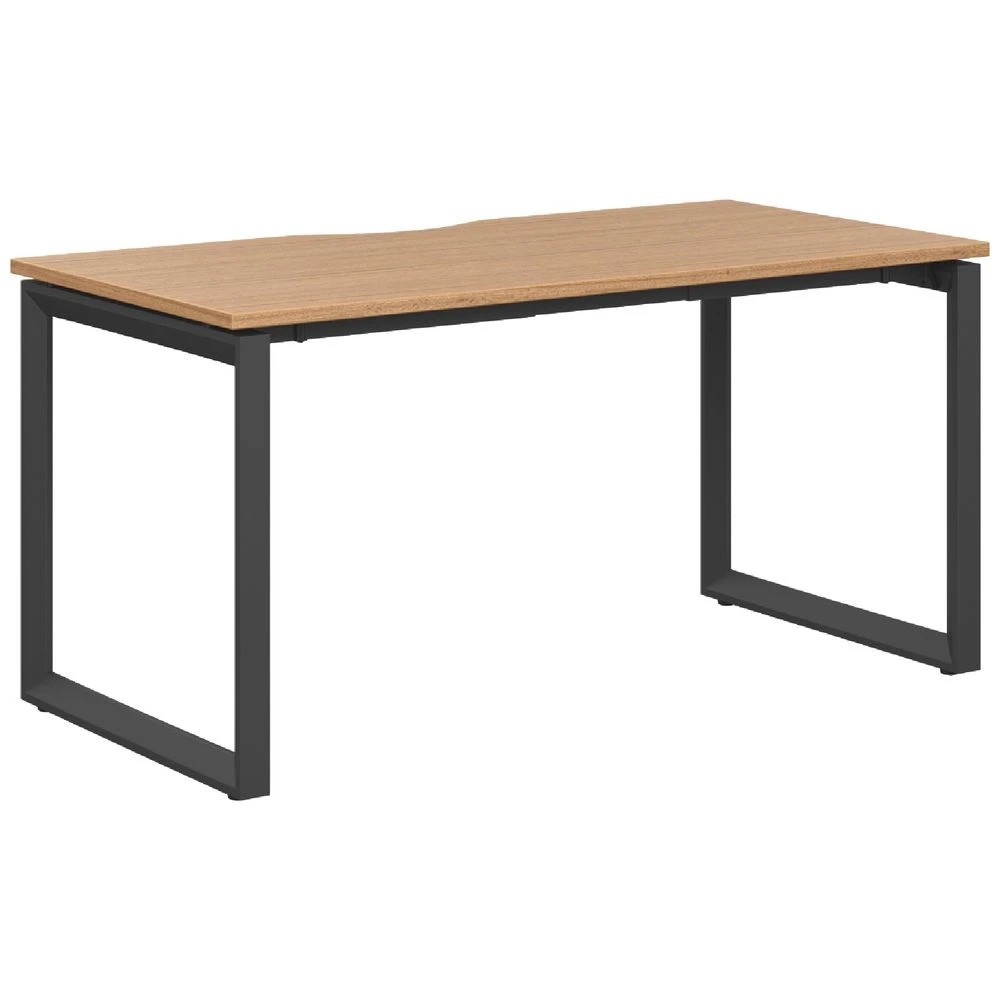 1 Stilford S2 Pro Version 1 Desk 1500 x 750mm Oak/Black Desks, Tables and Workstations, 1 of 4