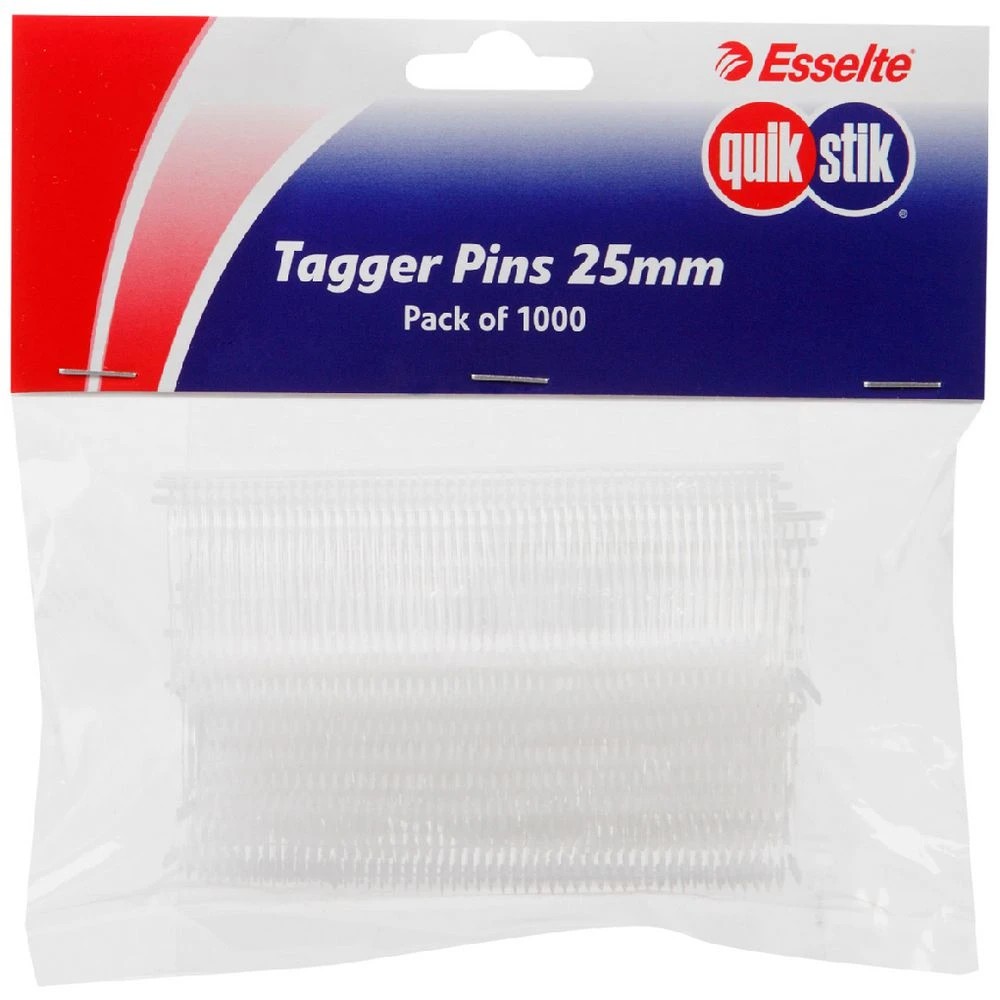 1 Quikstik Tagger Gun Pin 25mm 1000 Pack, 1 of 1