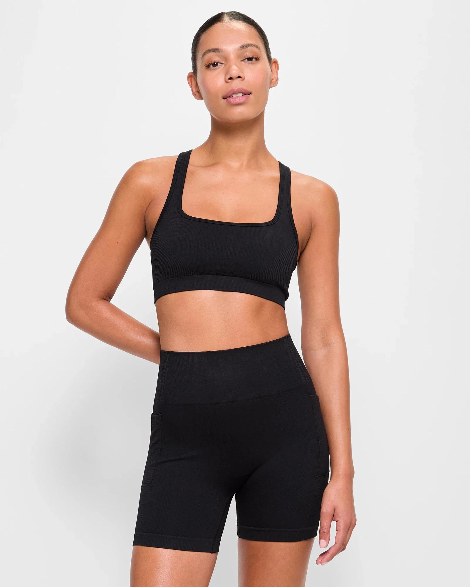 1 Target Active Seamfree Yoga Pocket Bike Shorts BLACK, 1 of 5