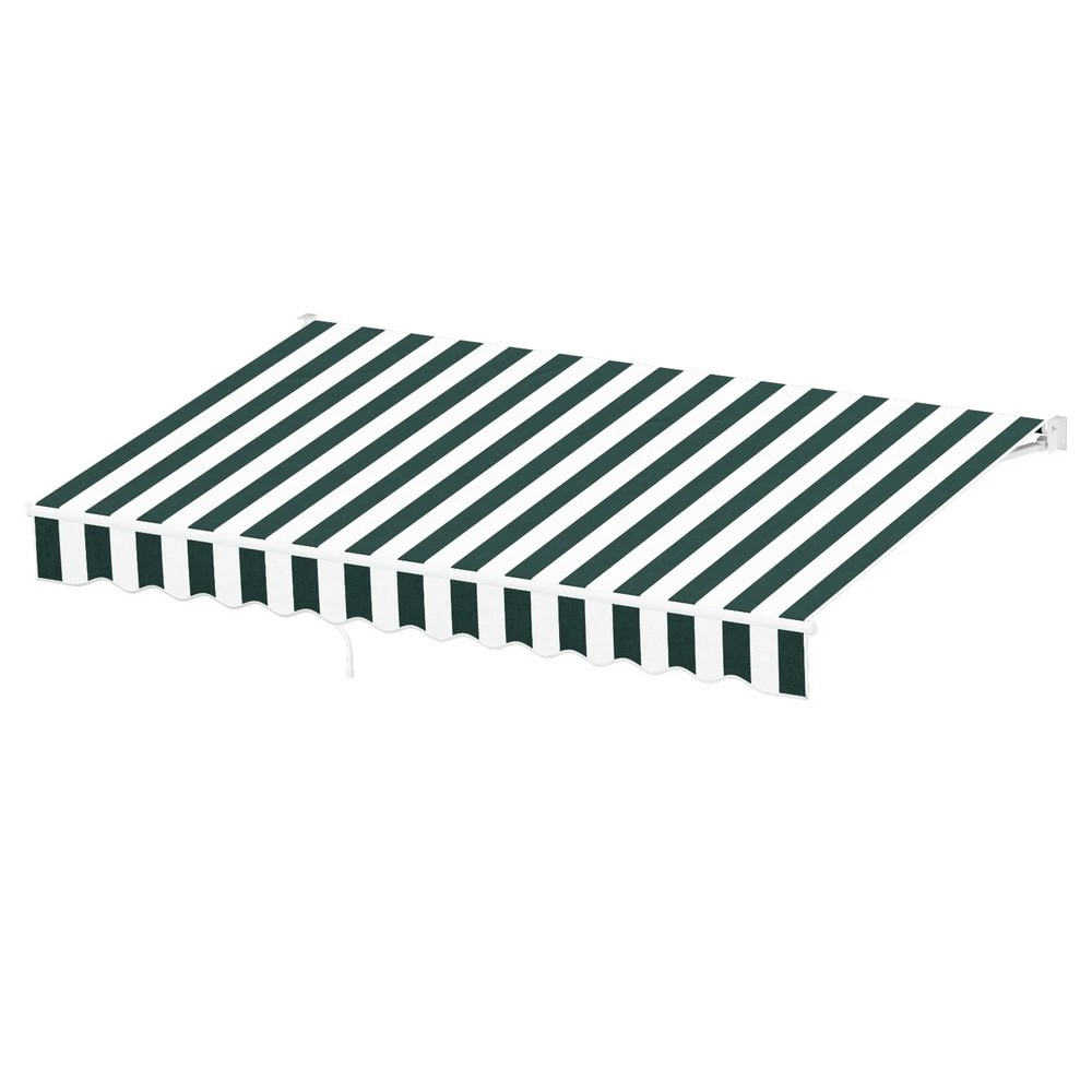 1 Instahut Retractable Folding Arm Awning Manual Sunshade 3Mx2.5M Green - Multi, 1 of 1
