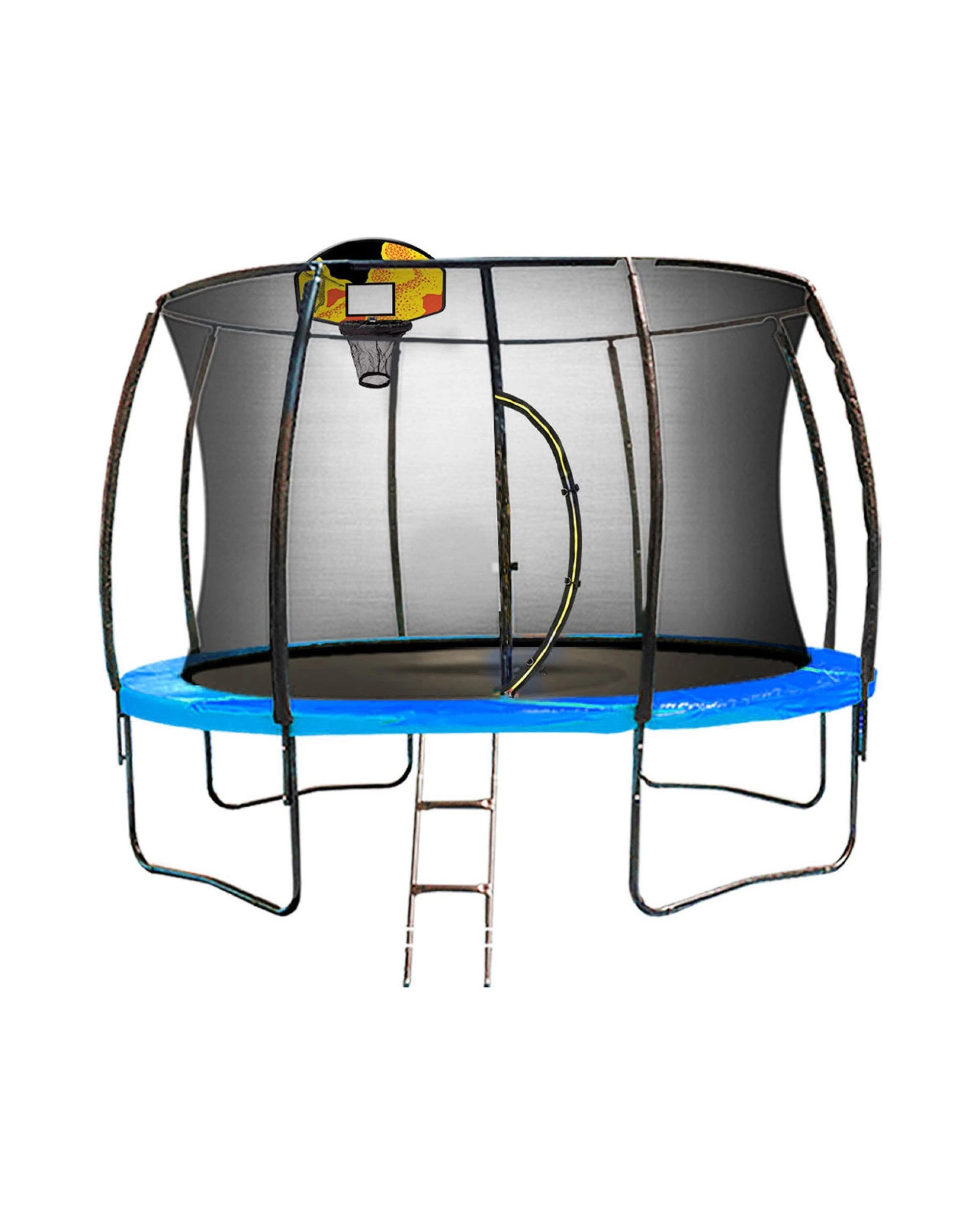 1 Kahuna Pro 14 ft Trampoline with Mat, Reversible Pad, Basketball Set, 1 of 7