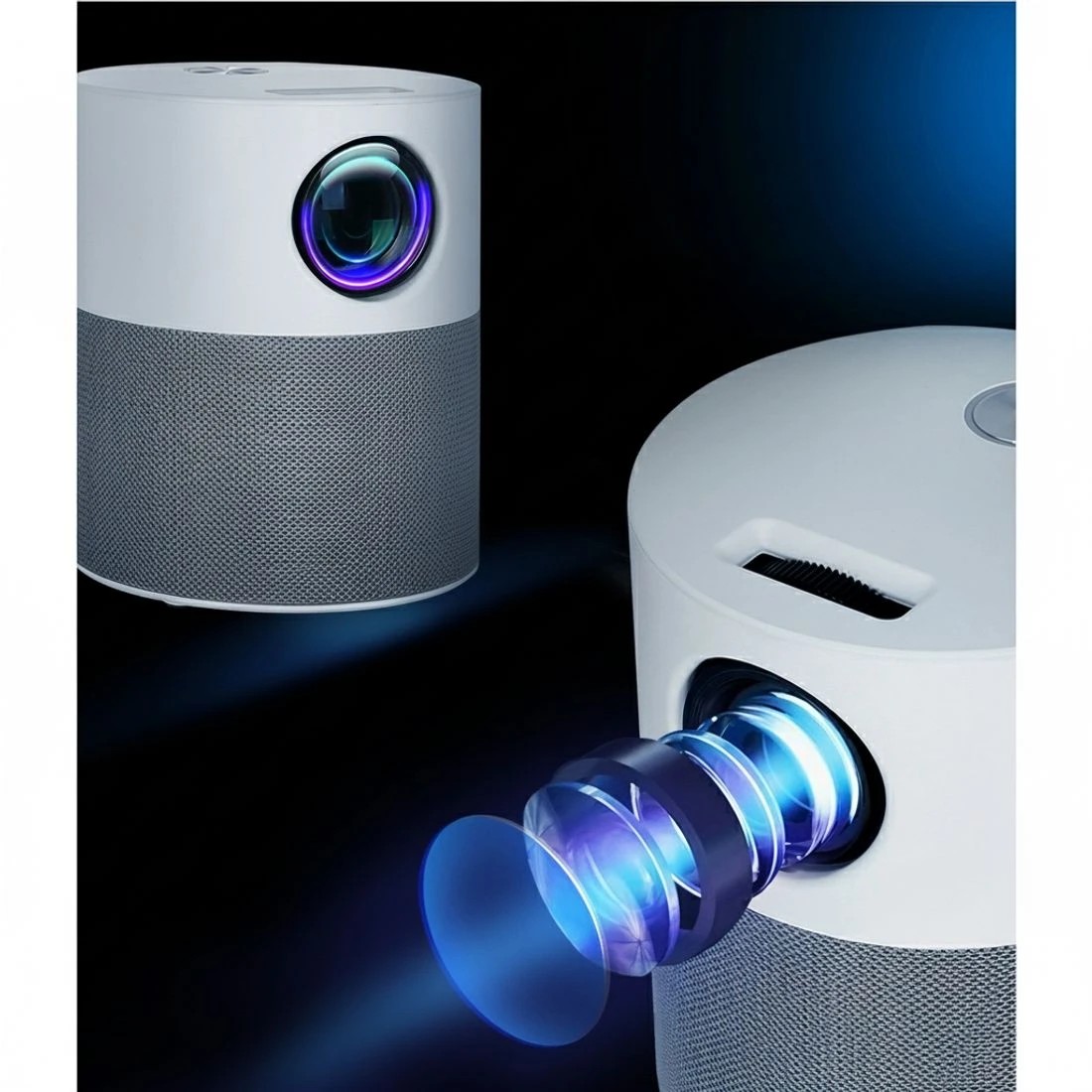 6 Devanti Portable Mini Video Projector 1080P Wifi Home Theater HDMI Carry Bag - Multi, 6 of 7