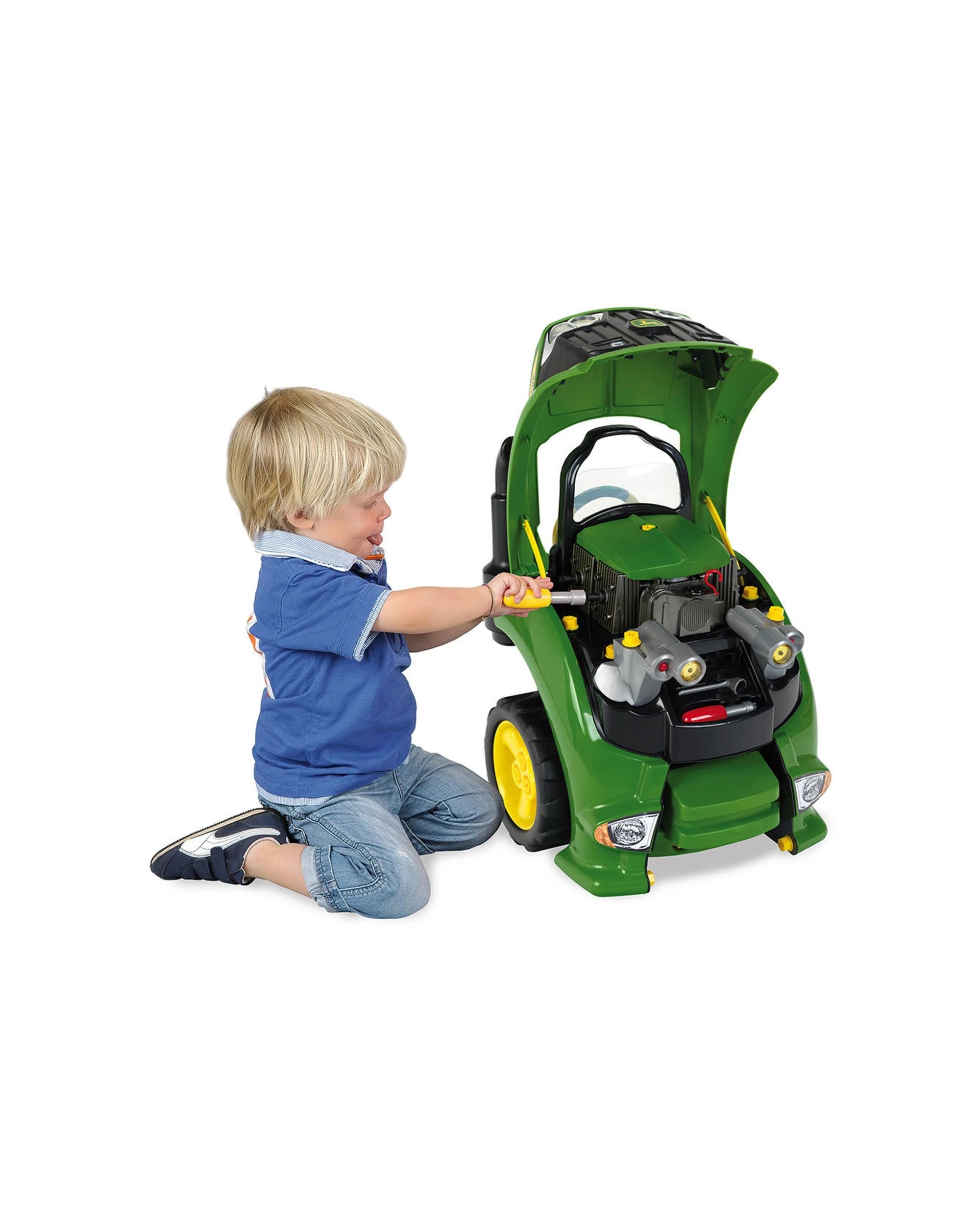 2 John Deere Service Tractor Toy With Lights Sounds Interactive Play Over 27 Inch - Green, 2 of 5