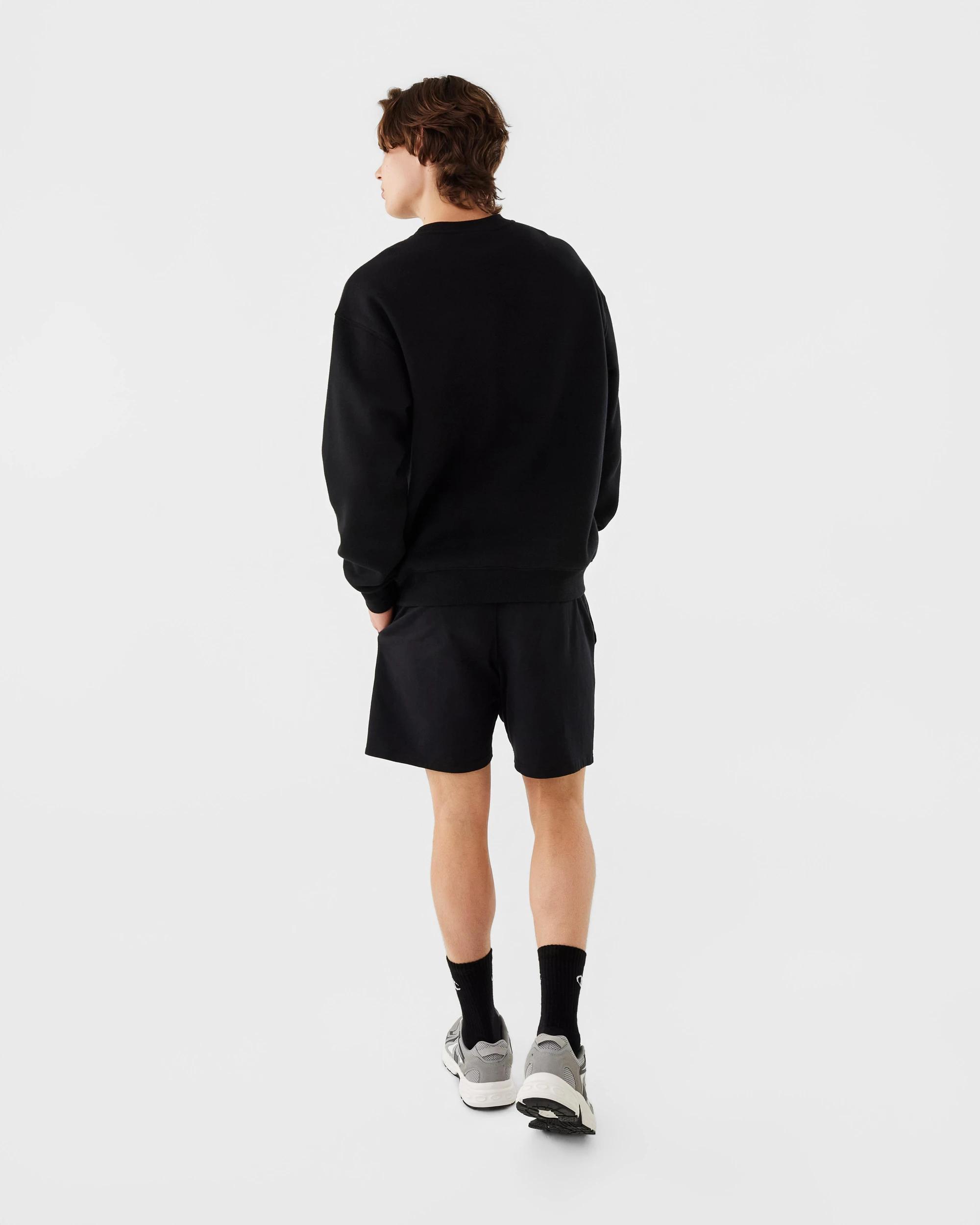 4 Champion Script Adult Crew Neck Sweatshirt Black, 4 of 8