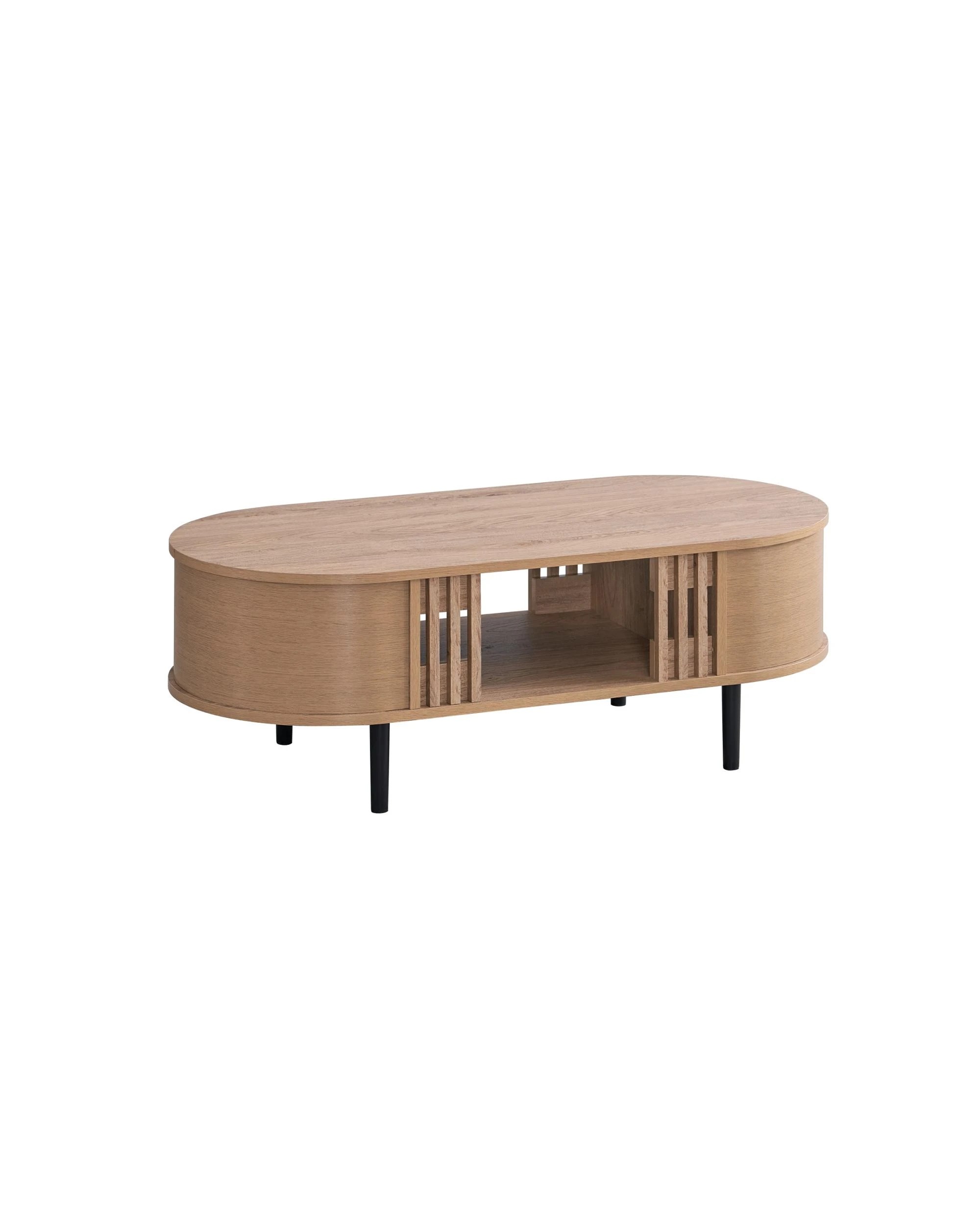 1 Kodu Coffee Table Curved Oak - Natural, 1 of 5