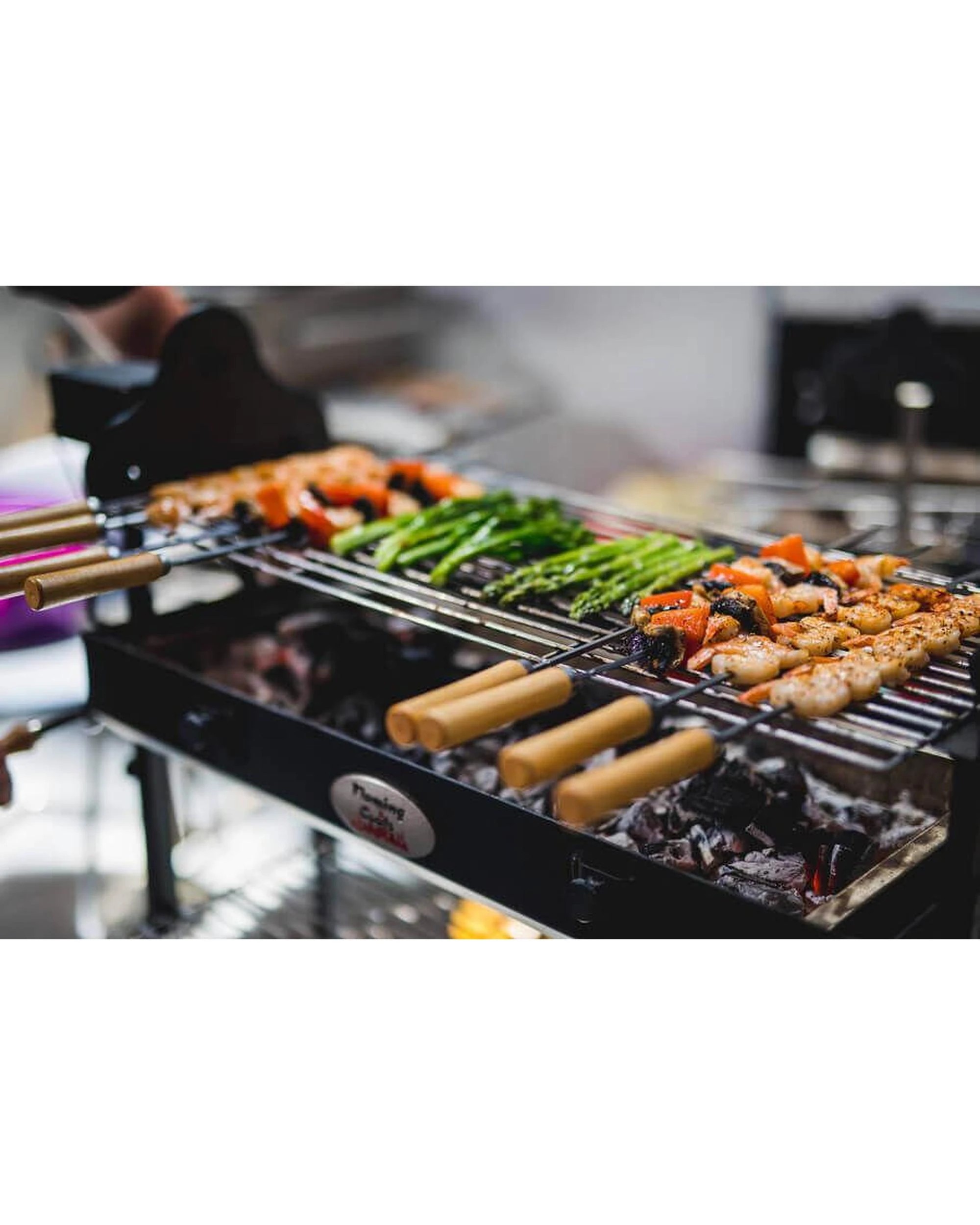 6 Flaming Coals Stainless Steel BBQ Grill 715mm x 330mm, 6 of 9