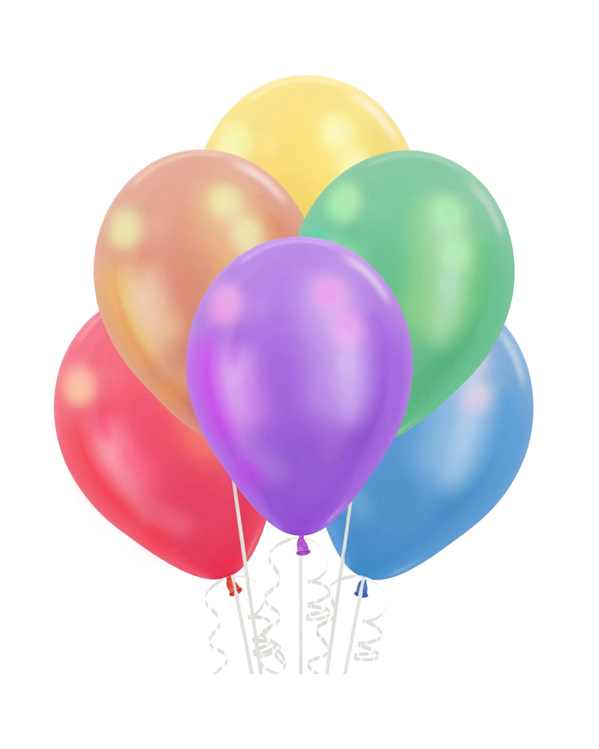 1 Meteor Metallic Latex Balloons 30cm Pack of 100 - Multi, 1 of 4