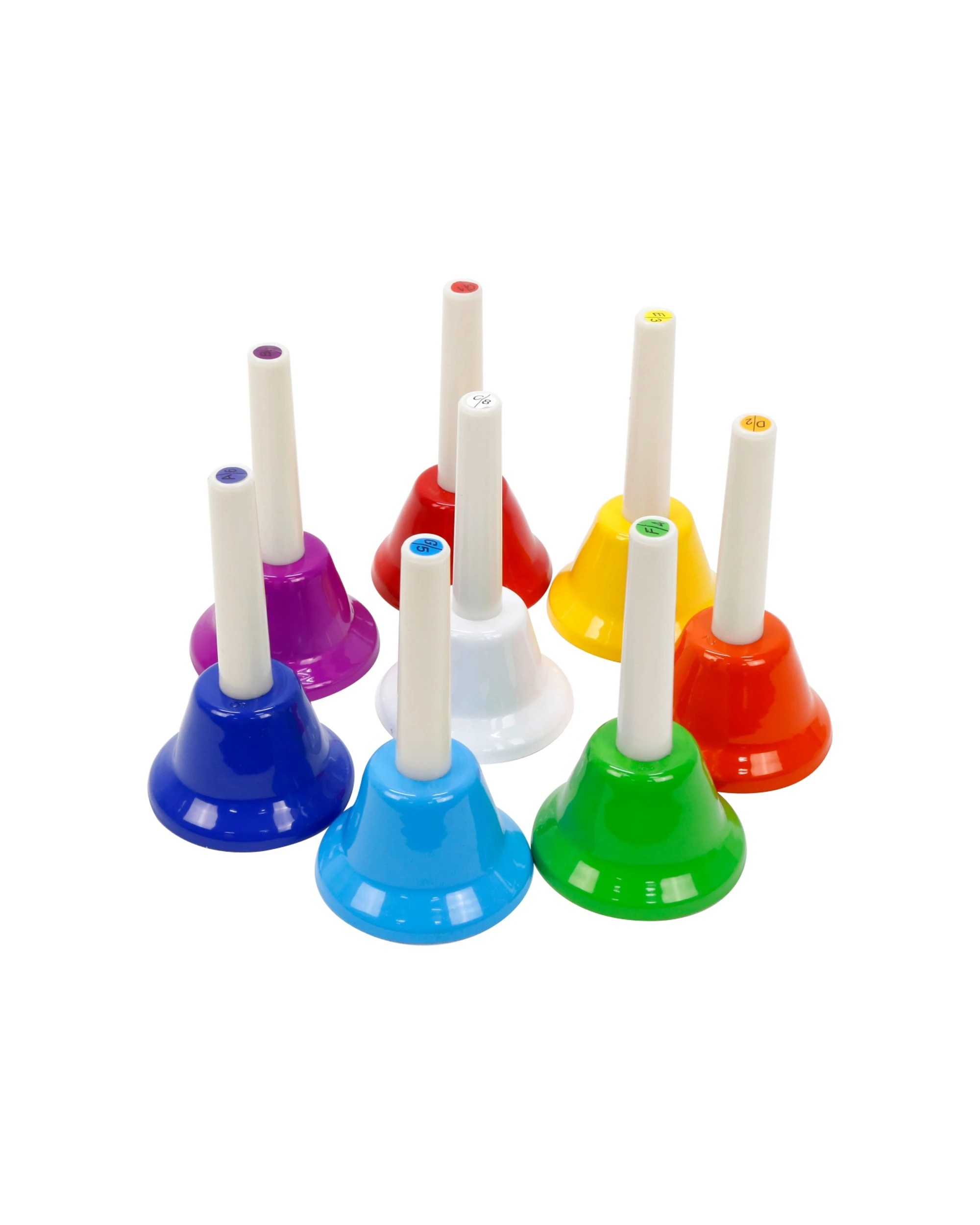 1 8pc Vivaio Music And Movement Bells Colour Coded Musical Instruments Set - Multi, 1 of 1