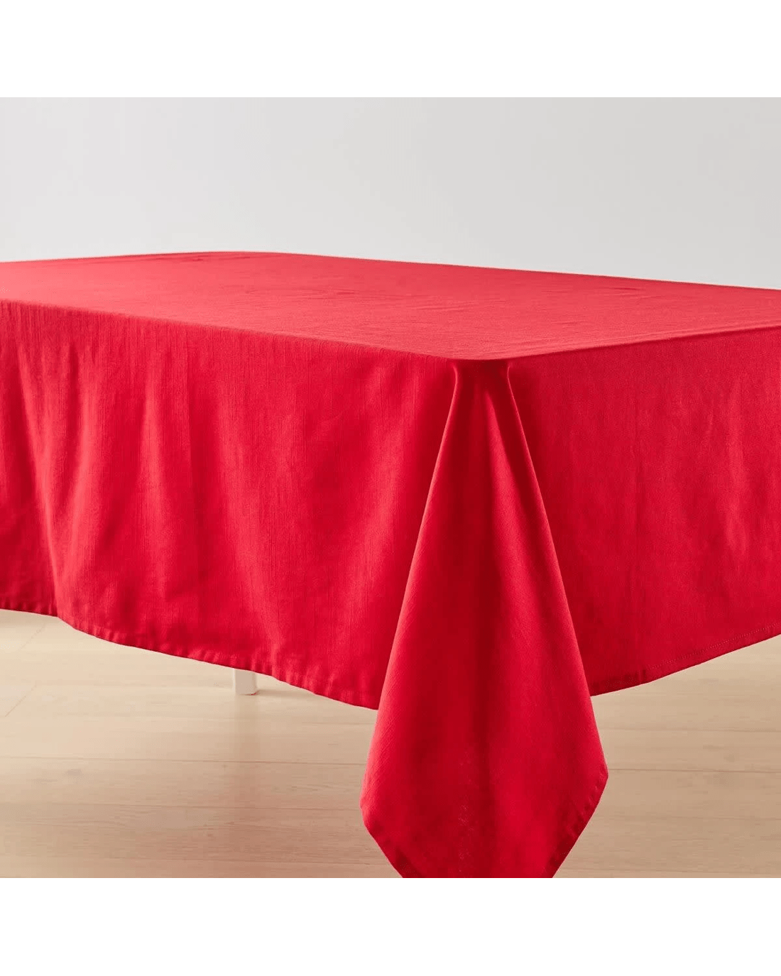 2 Red Extra Large Cotton Tablecloth, 2 of 5