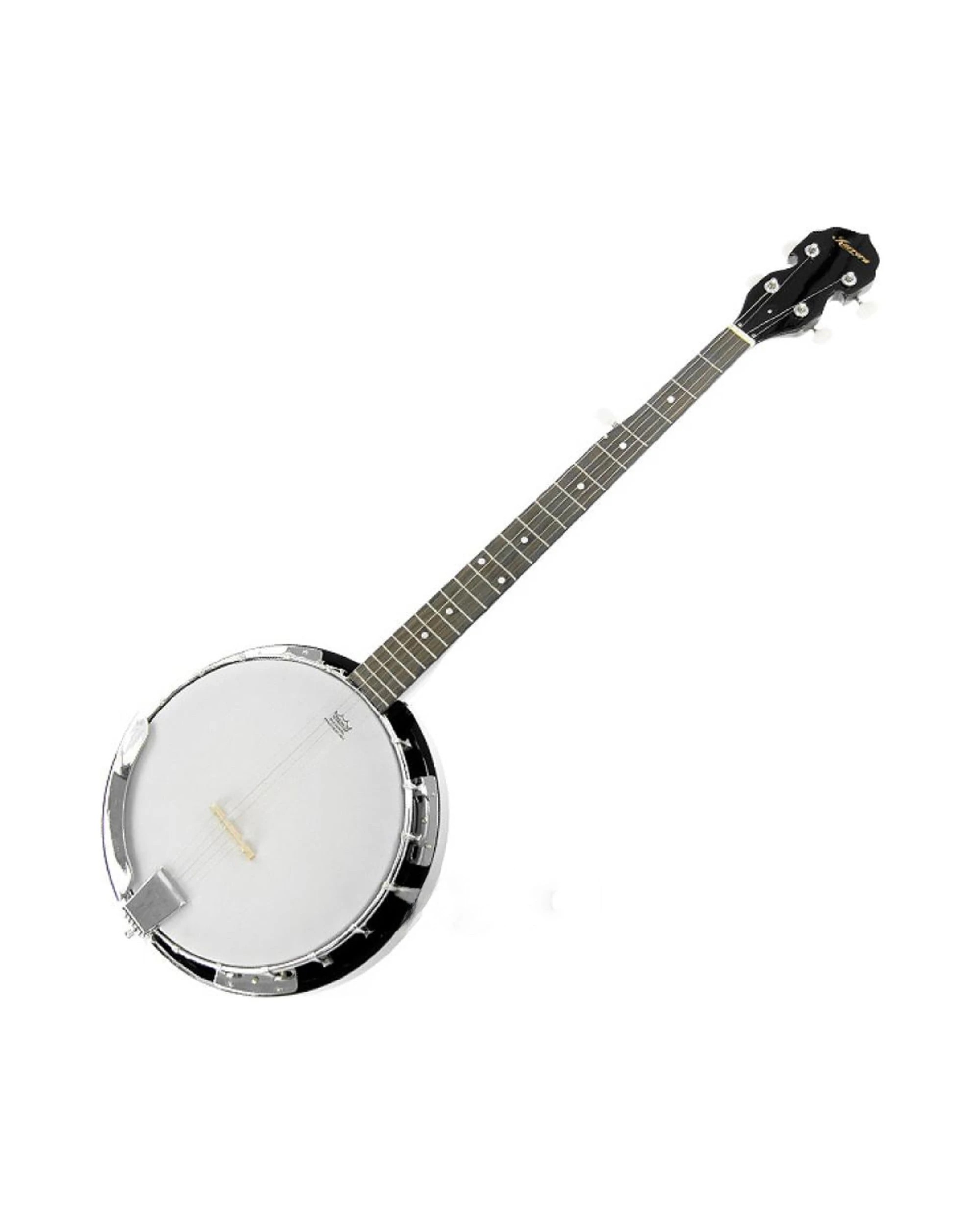 1 Karrera 5 String Resonator Banjo - Black, 1 of 5
