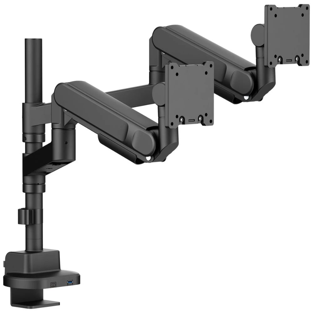 1 Brateck Ultrawide Pole-Mounted Dual Monitor Arm 24"-57", 1 of 6