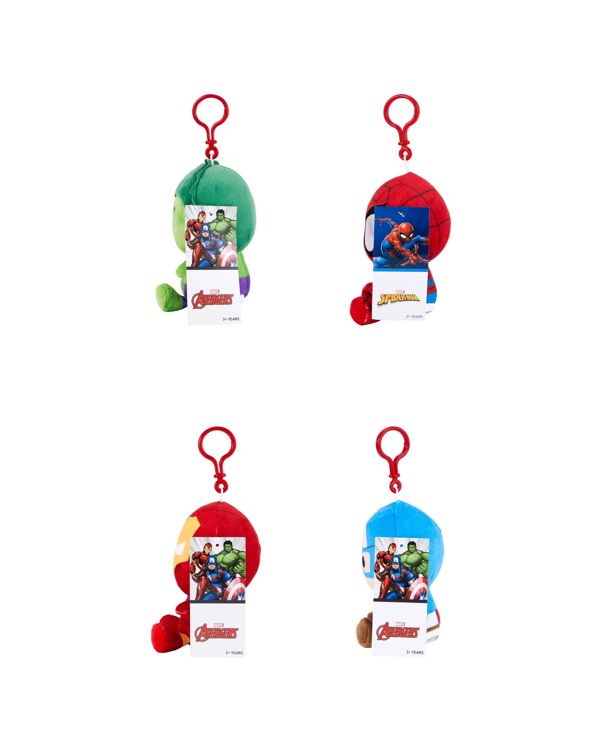 3 Marvel Clip-On Plush - Assorted, 3 of 3