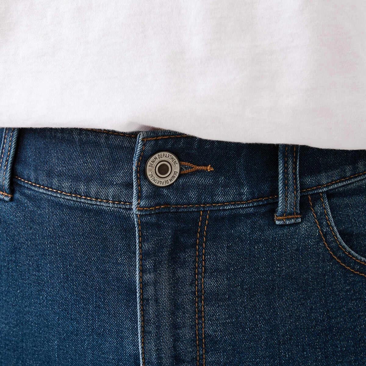 4 Denim Midi Shorts Dark Wash, 4 of 7