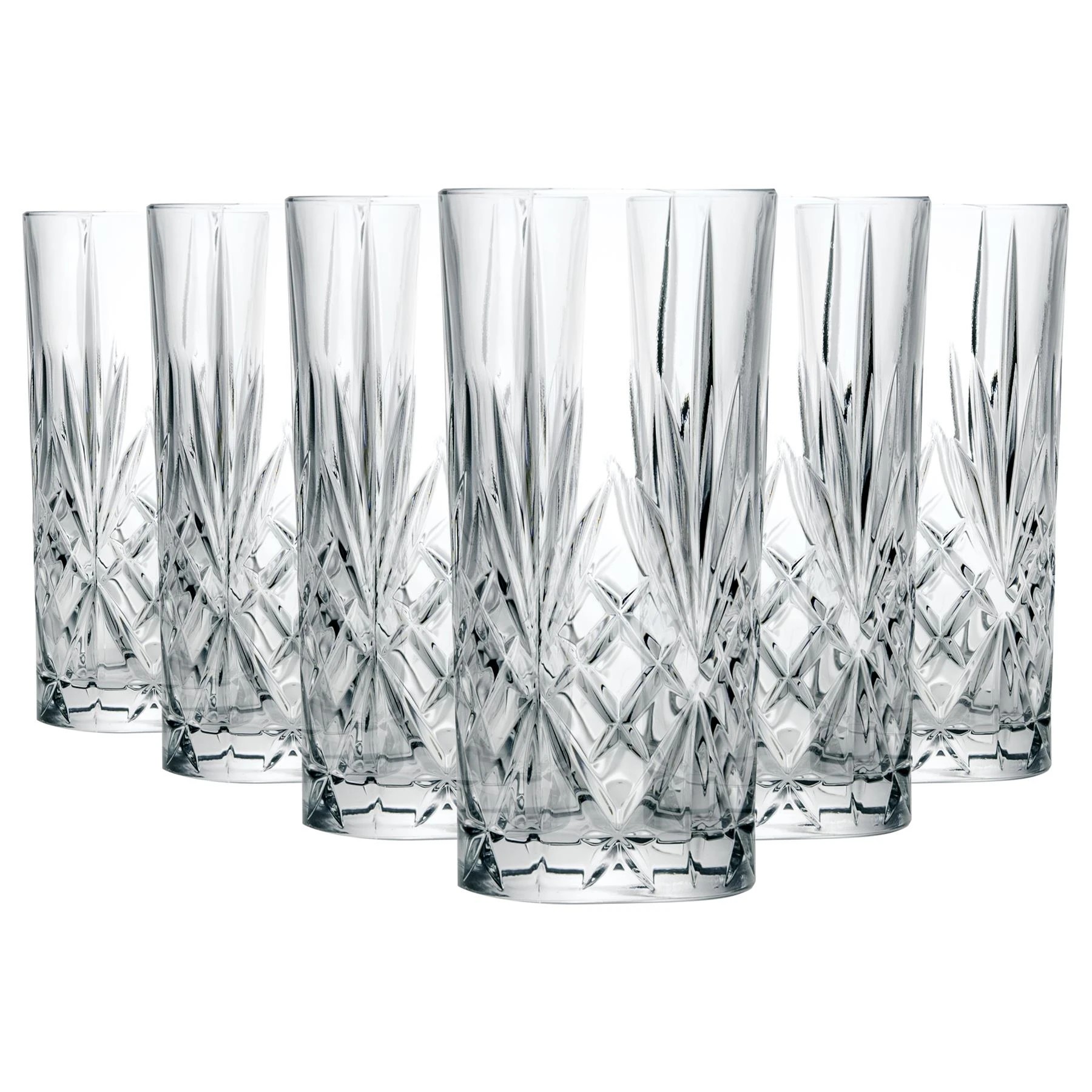 1 RCR Crystal Melodia Highball Glasses - 360ml - Pack of 6 - Clear, 1 of 7