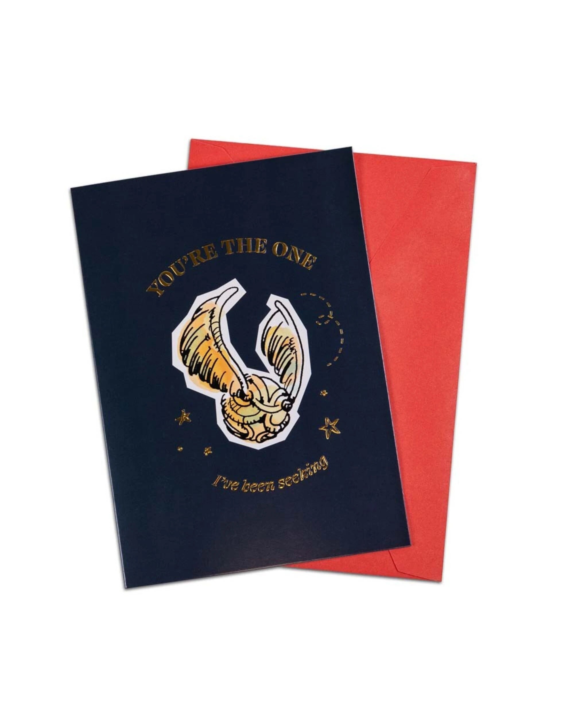 1 Harry Potter - Golden Snitch Valentines Greeting Card, 1 of 3