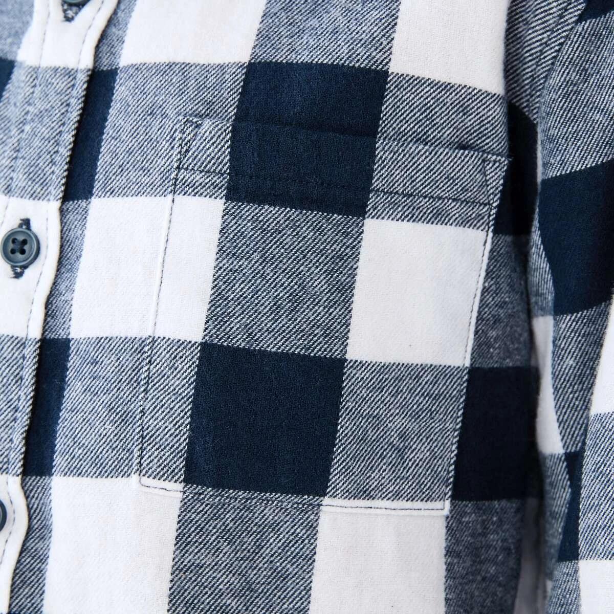 5 Yarn Dyed Flannel Shirt Nvy Check, 5 of 10