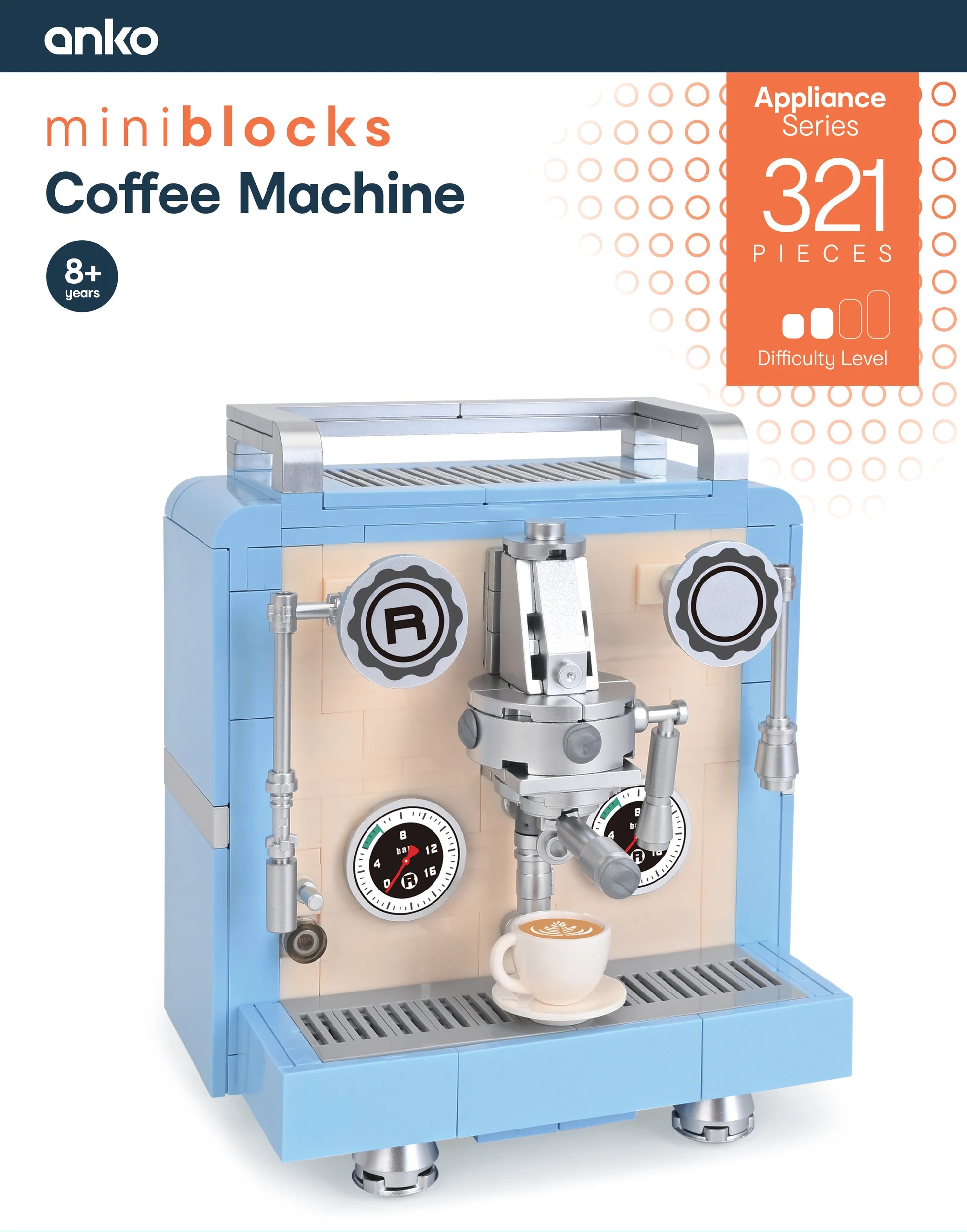 1 321 Piece Mini Blocks Appliance Series: Coffee Machine, 1 of 4