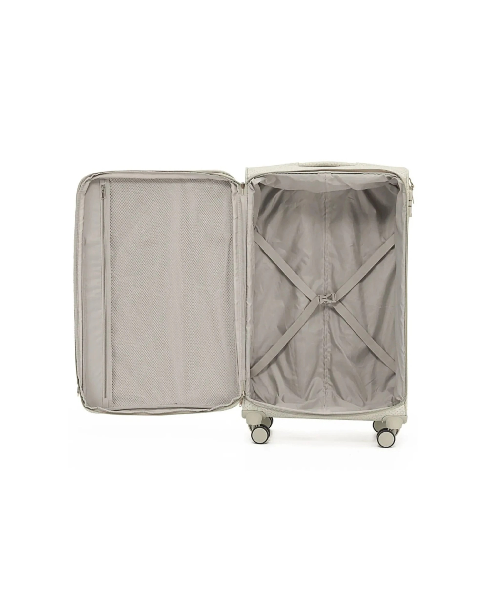 2 Tosca Willow 77 cm Large Lightweight Expandable Suitcase Travel Luggage Vanilla - Natural, 2 of 3