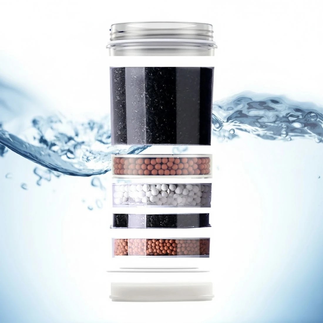 5 Devanti Water Cooler Dispenser Bench Top 22L w/2 Filter - Black, 5 of 9