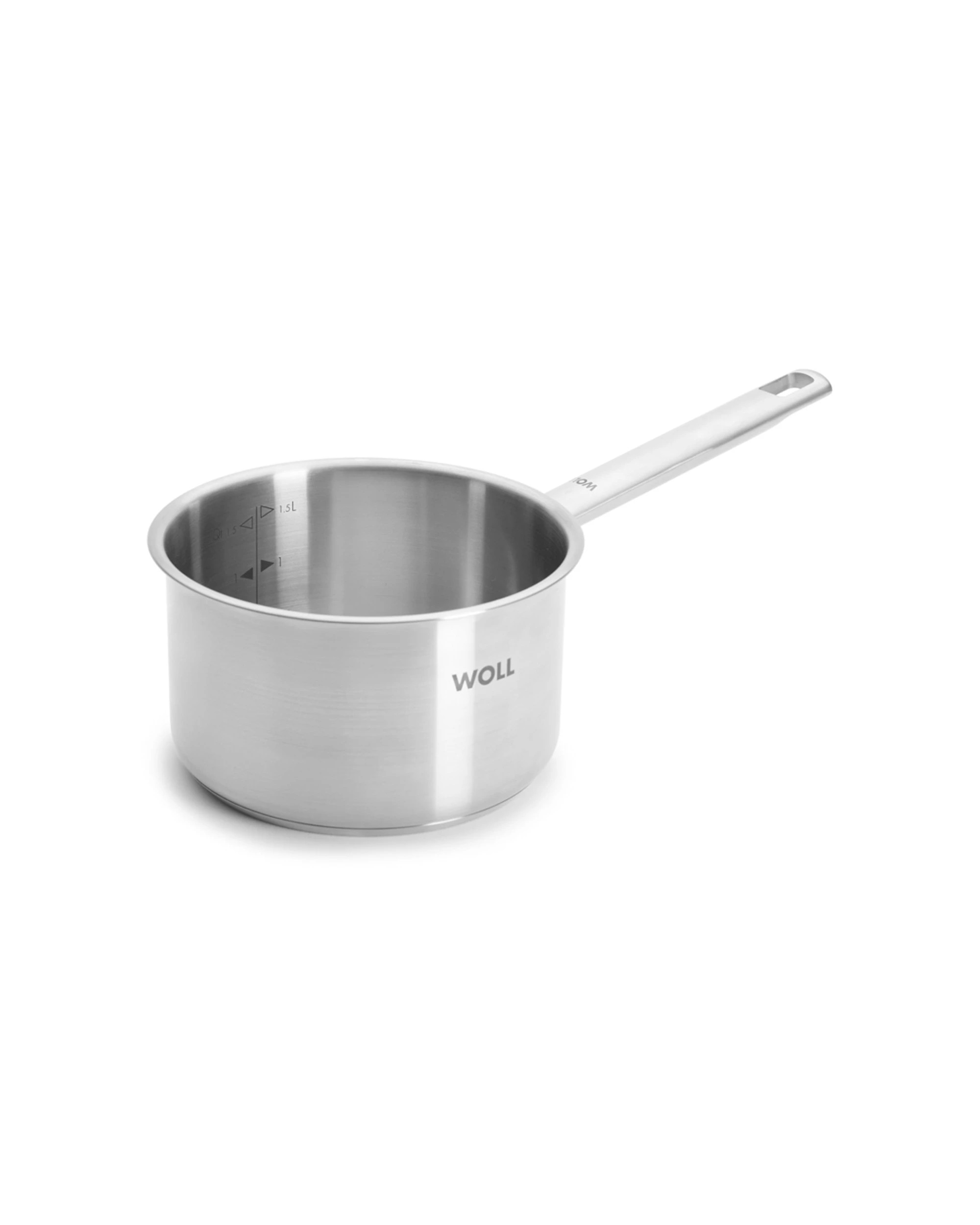 2 Woll Steel Saucepan With Lid 16cm 1.8L Premium Stainless Steel - Silver, 2 of 5