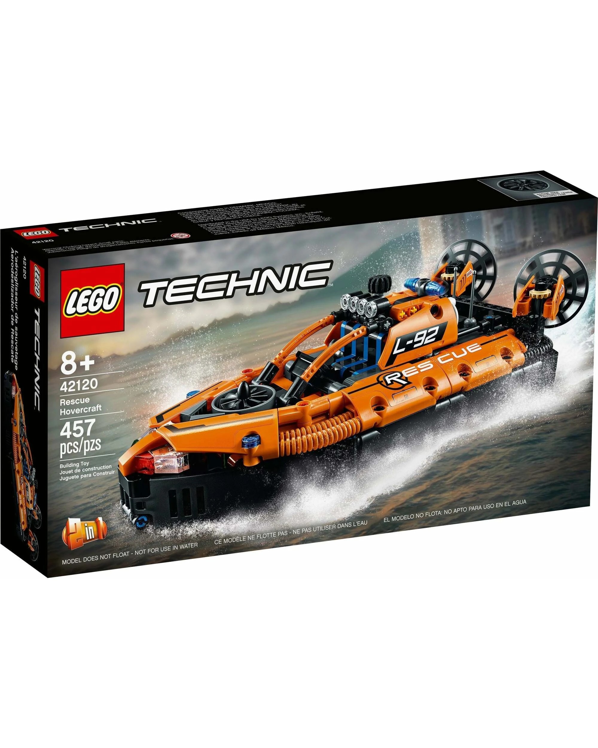 1 LEGO 42120 Rescue Hovercraft & Twin-Engine Aircraft Building Kit, 1 of 5