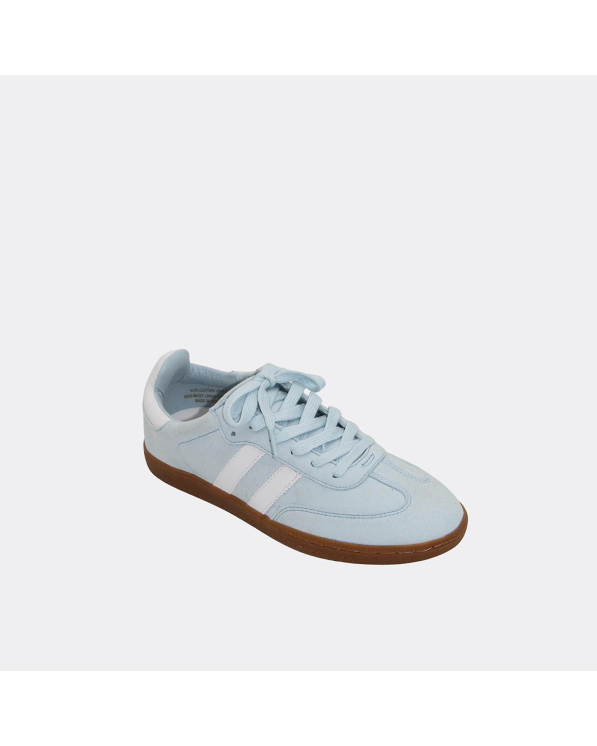 3 Human Shoes Swift Women's Faux Suede Lace up Sneakers Black BABY BLUE, 3 of 4